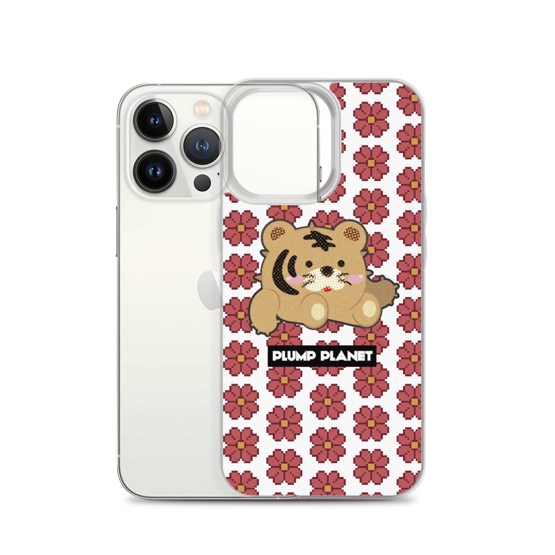 【iPhone】Pixel Cactus Tiger - Phone Clear Case