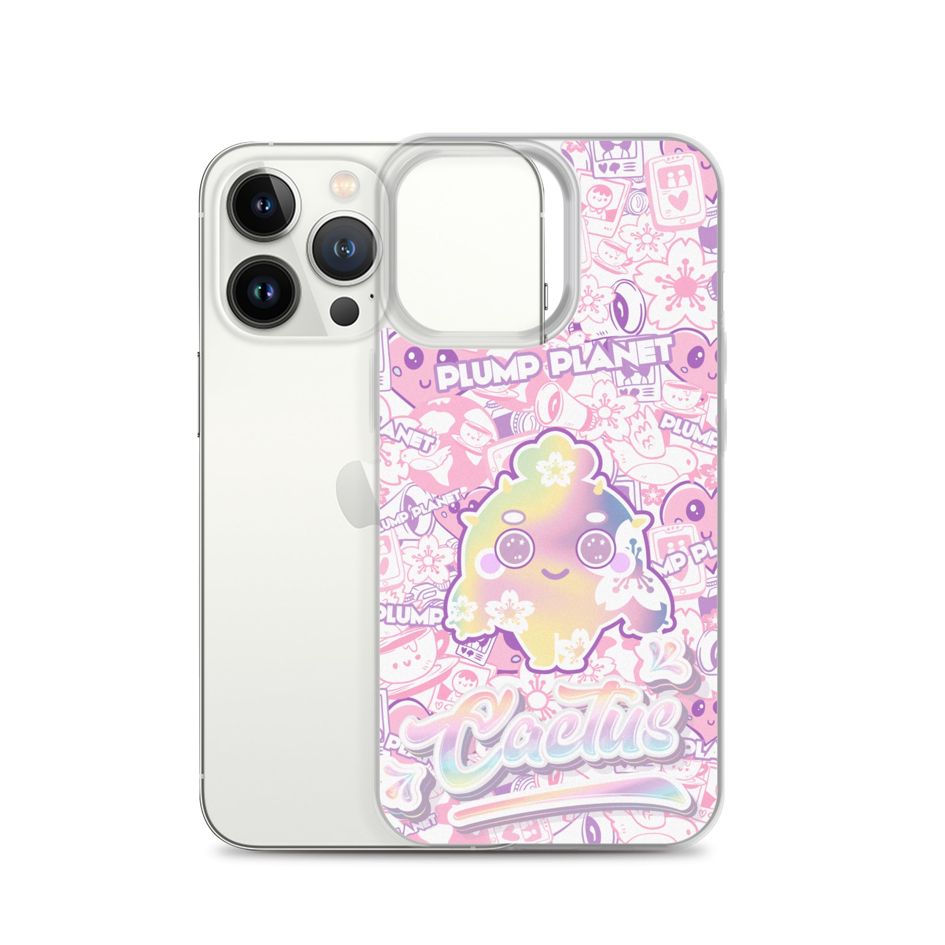 【iPhone】Sakura Pink Cactus - Phone Clear Case