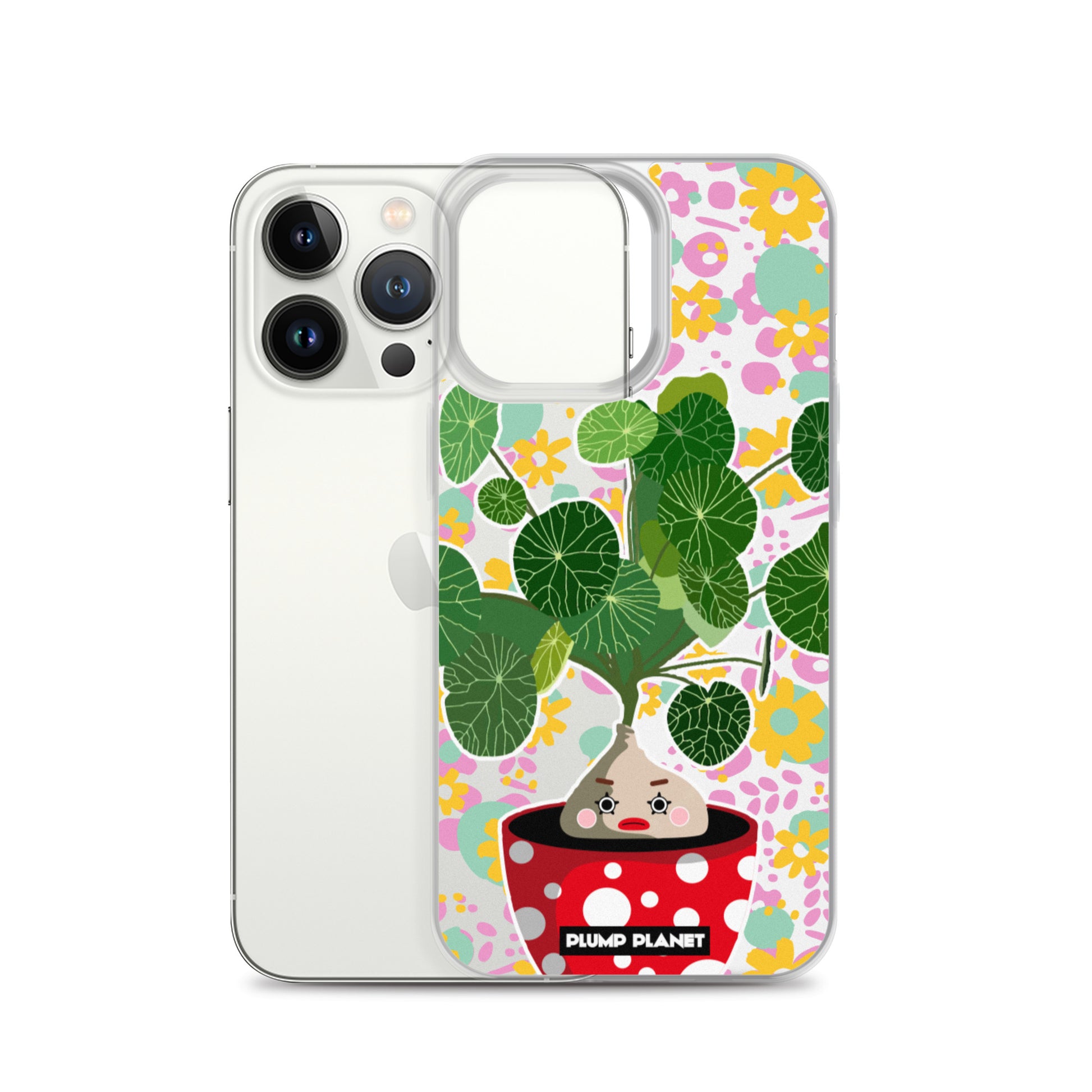【iPhone】Colorful Forest Pot Plant - Phone Clear Case