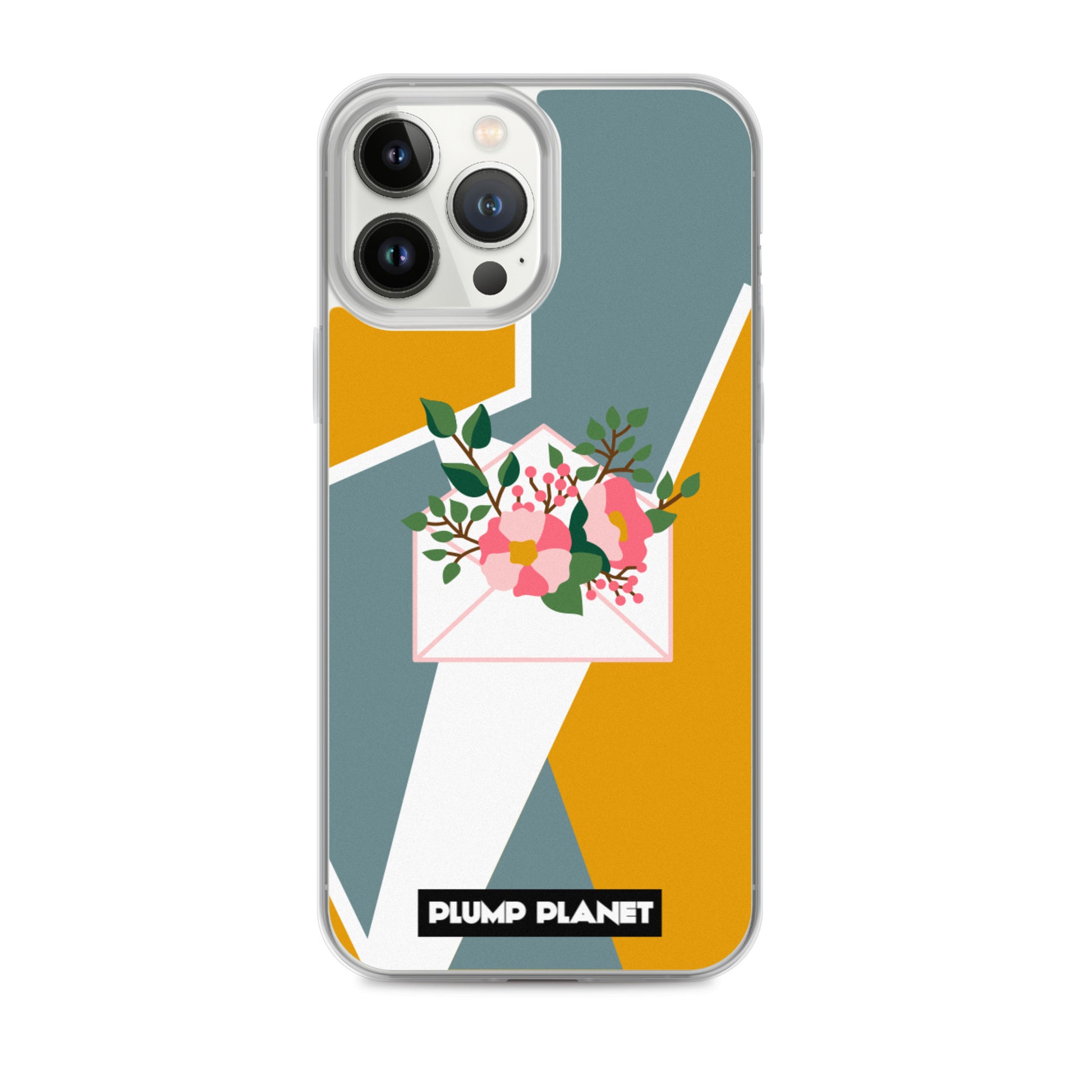 【iPhone】Letter with Flower | Printing Stamp Phone Clear Case