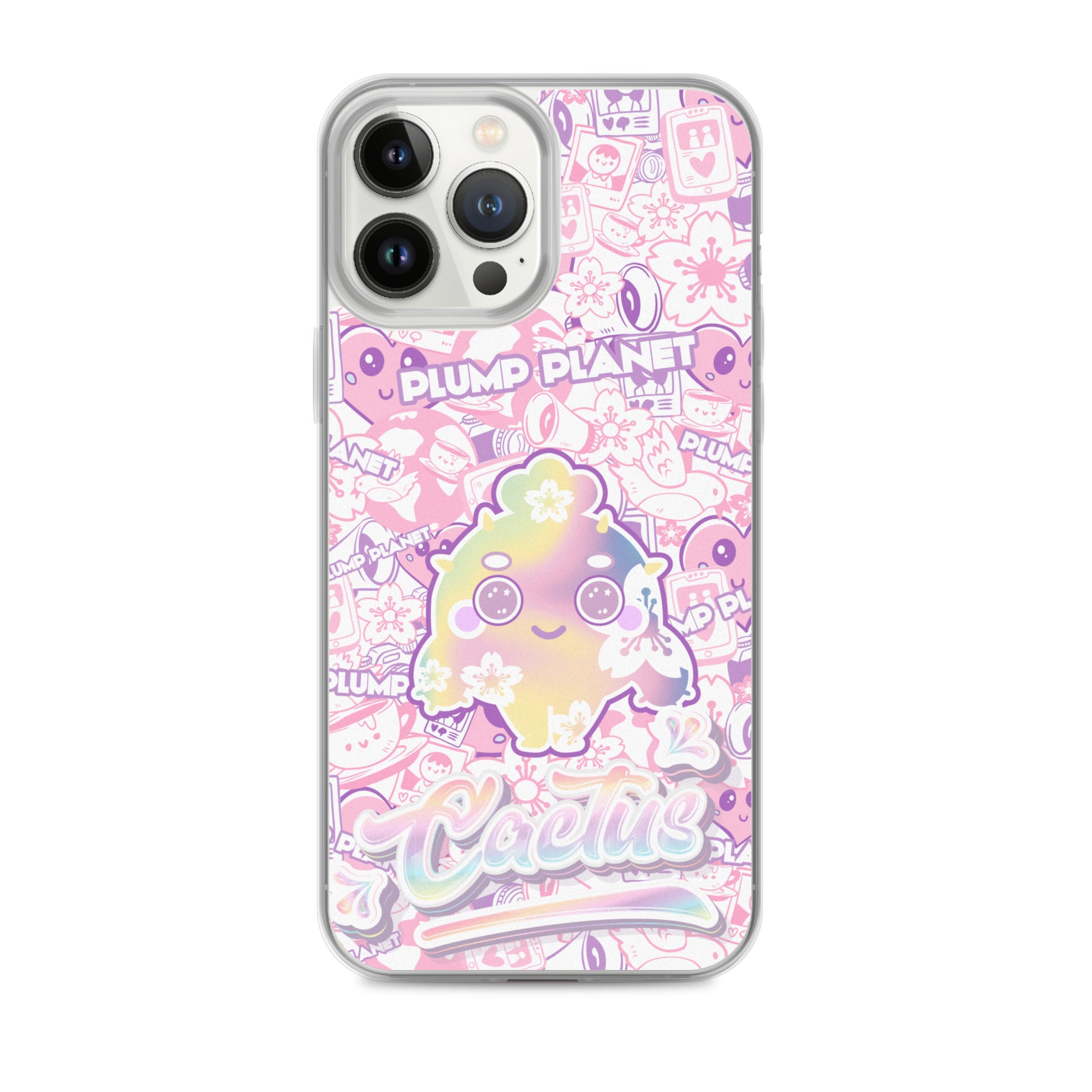 【iPhone】Sakura Pink Cactus - Phone Clear Case