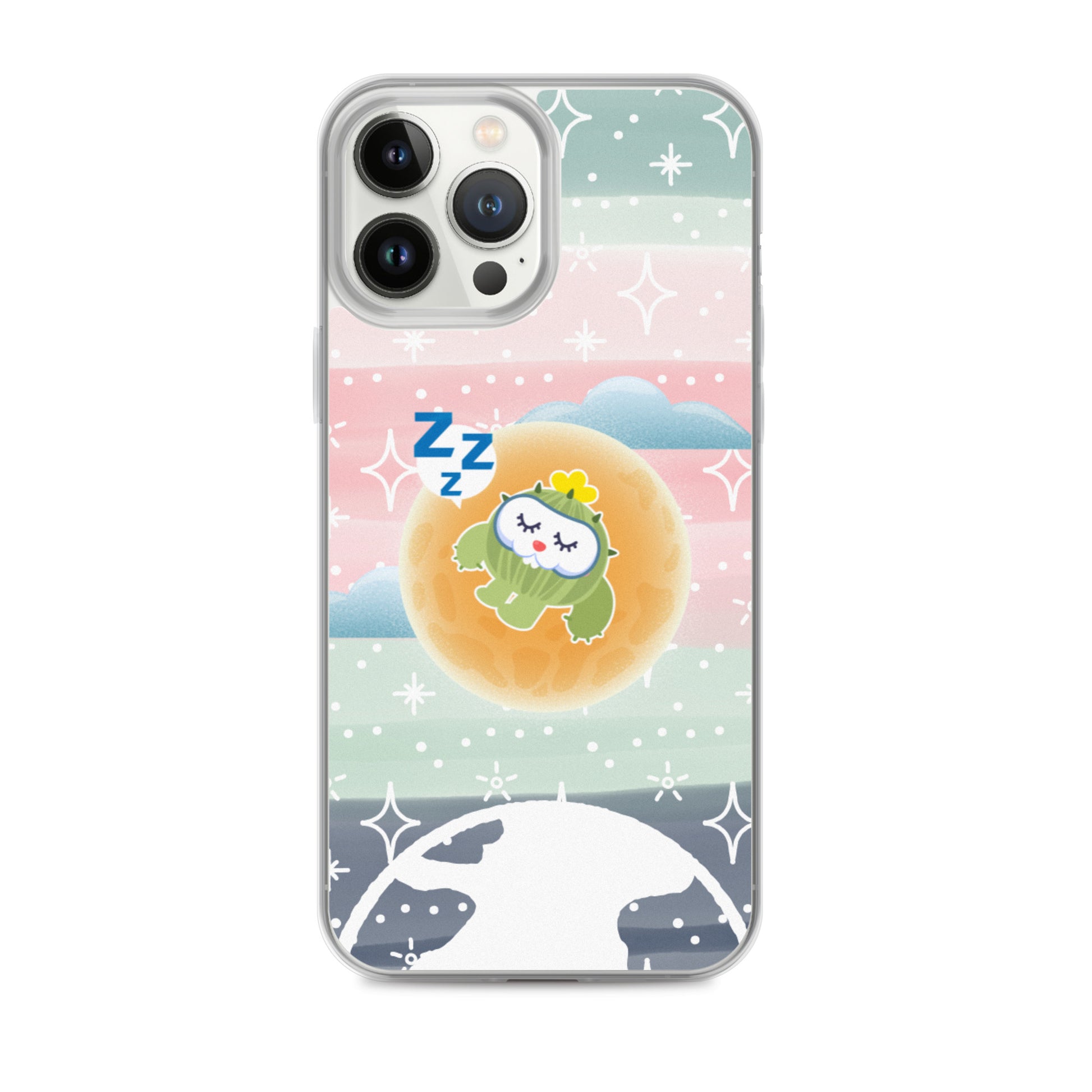 【iPhone】Sleeping on The Moon - Phone Clear Case