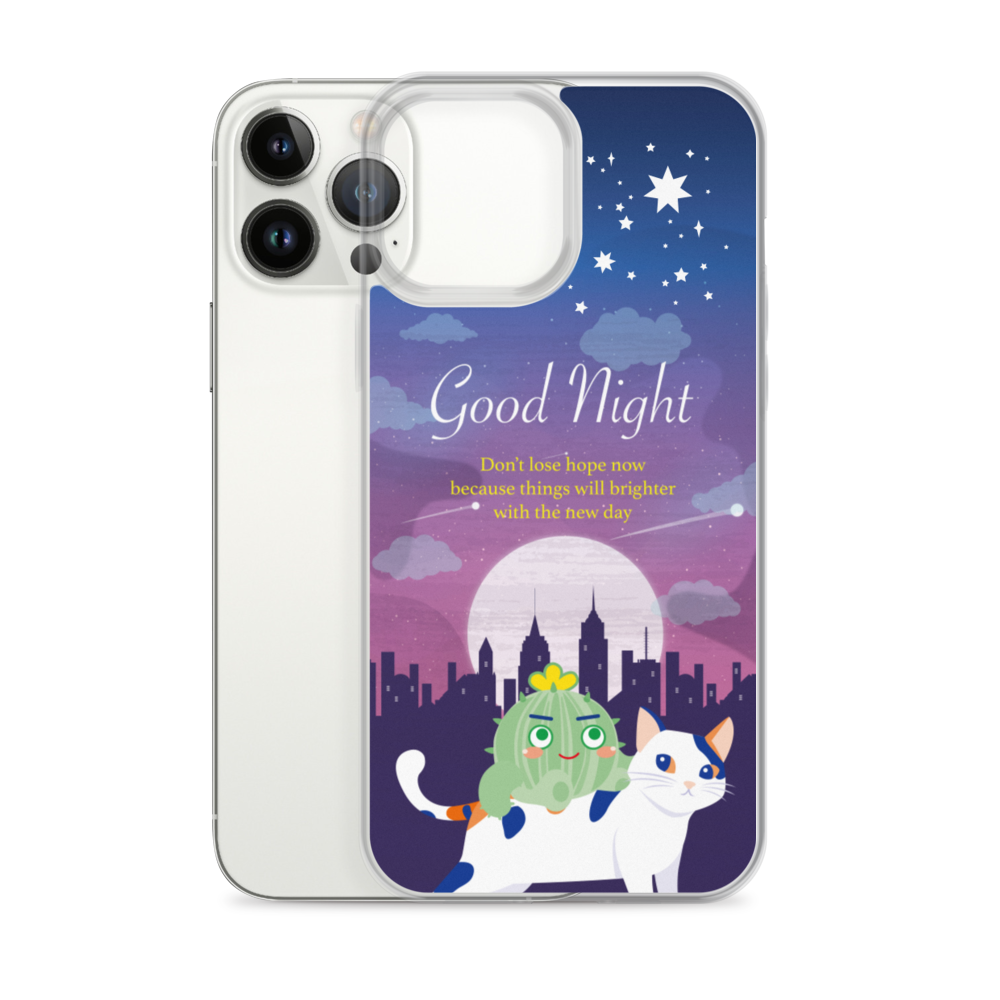 【iPhone】Good Night - Phone Clear Case