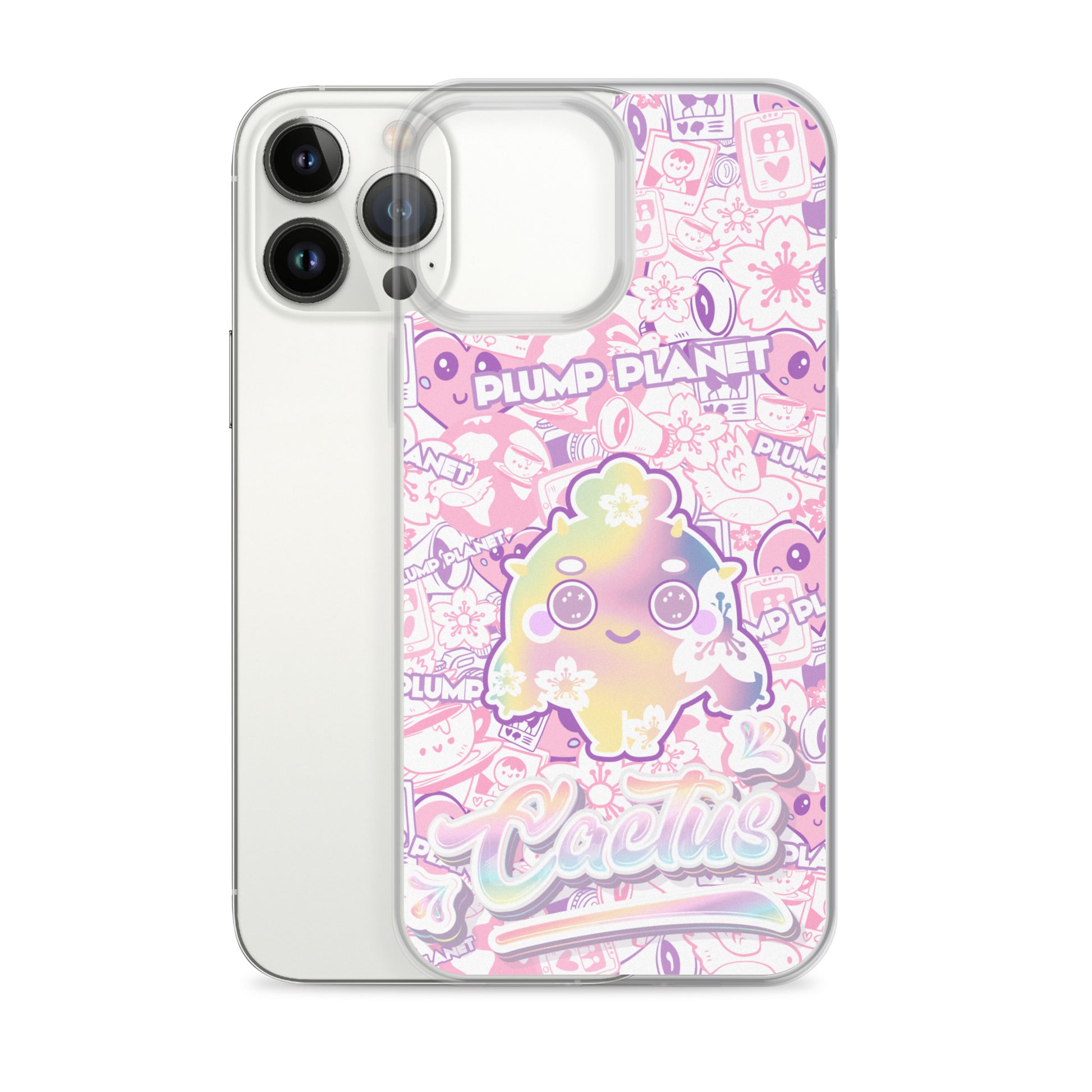 【iPhone】Sakura Pink Cactus - Phone Clear Case