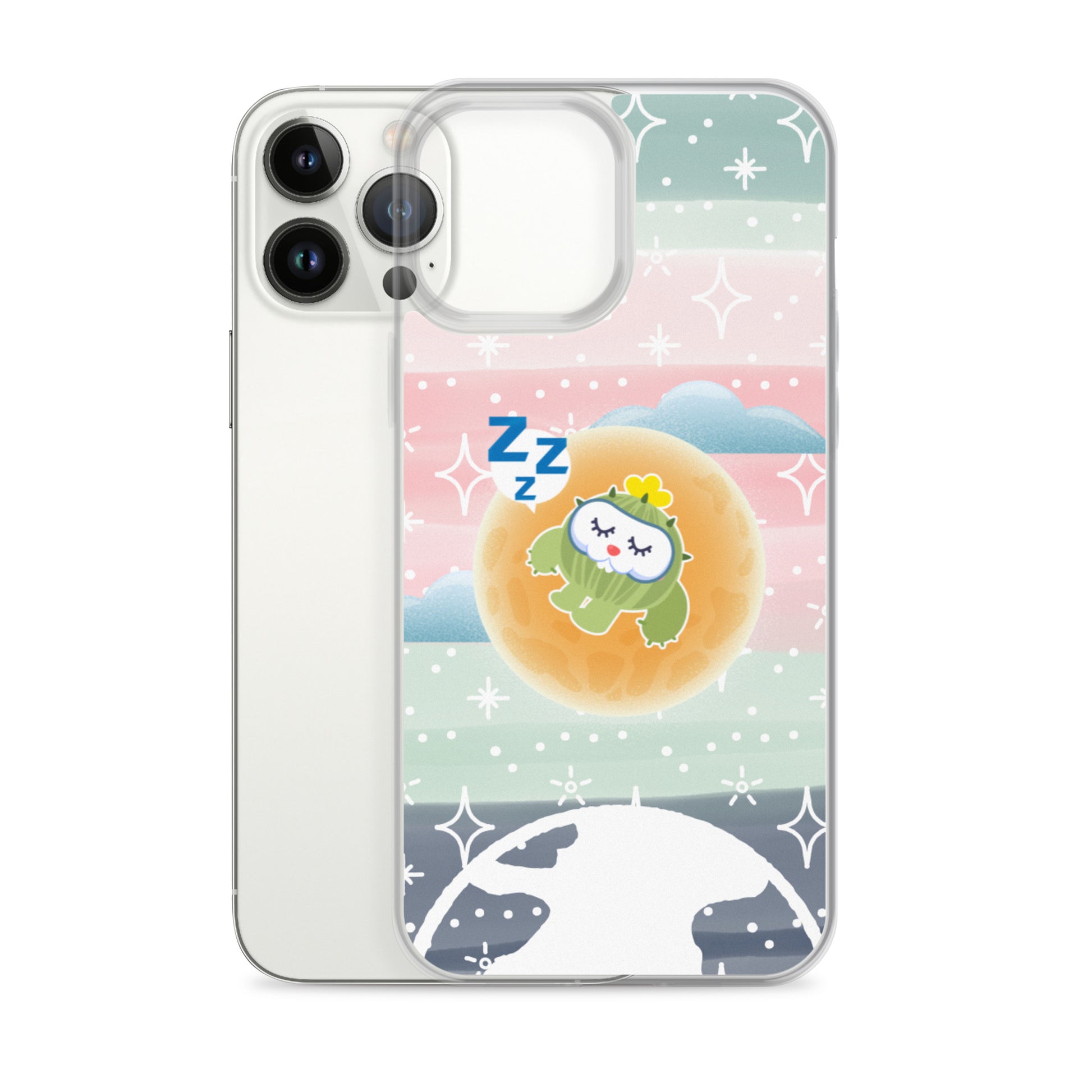 【iPhone】Sleeping on The Moon - Phone Clear Case