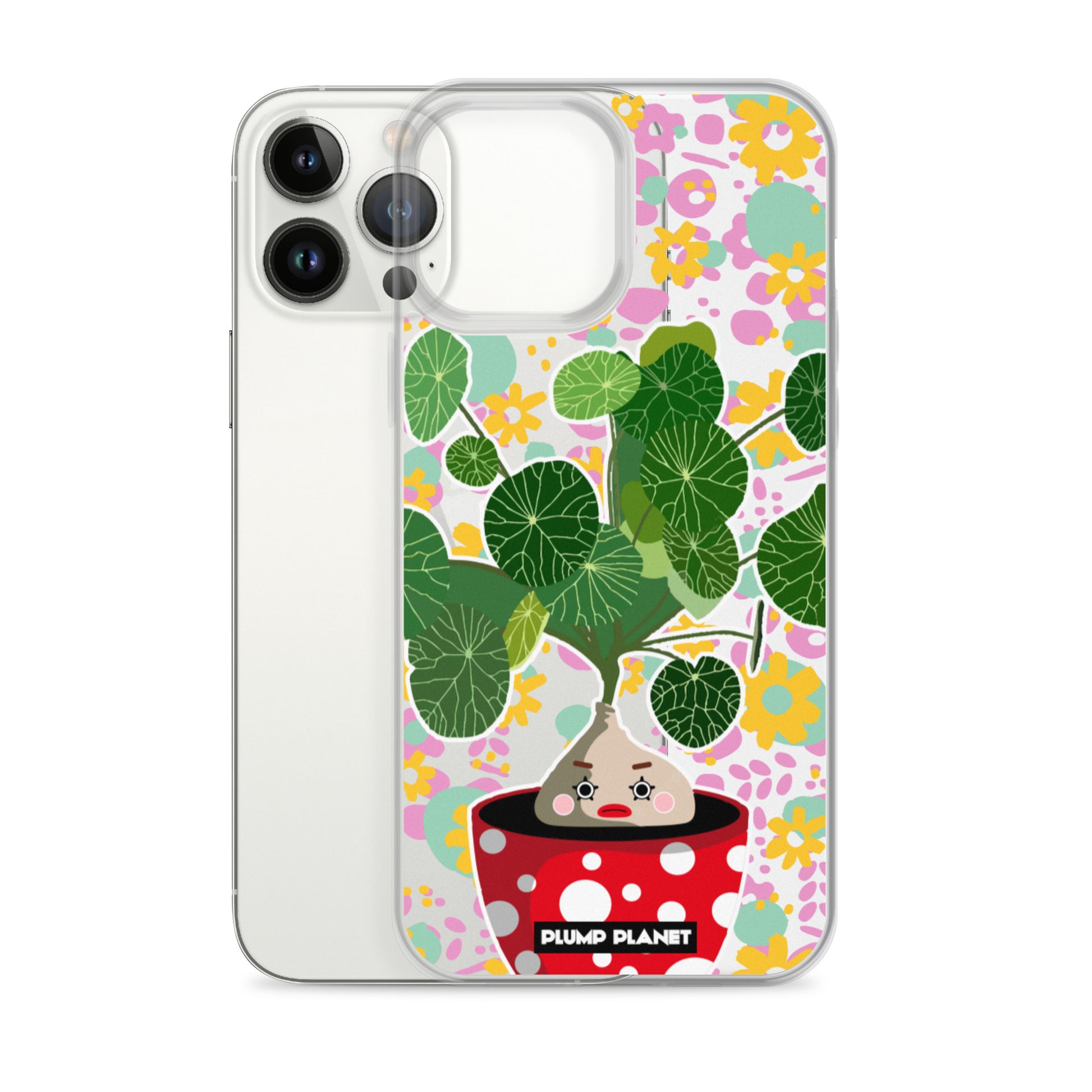 【iPhone】Colorful Forest Pot Plant - Phone Clear Case