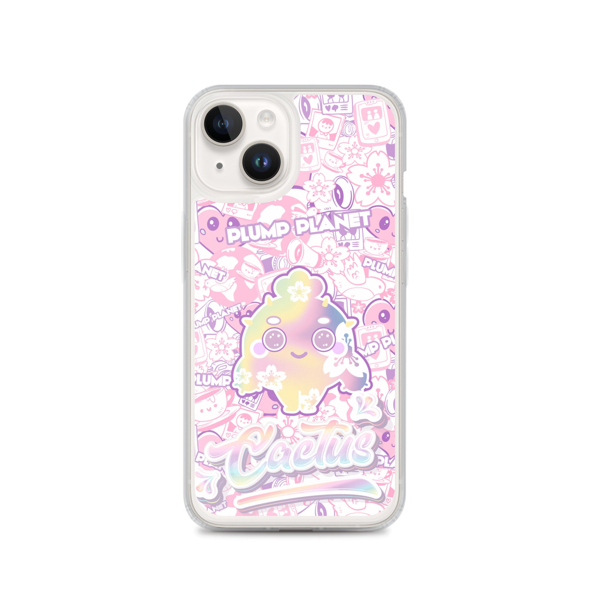 【iPhone】Sakura Pink Cactus - Phone Clear Case
