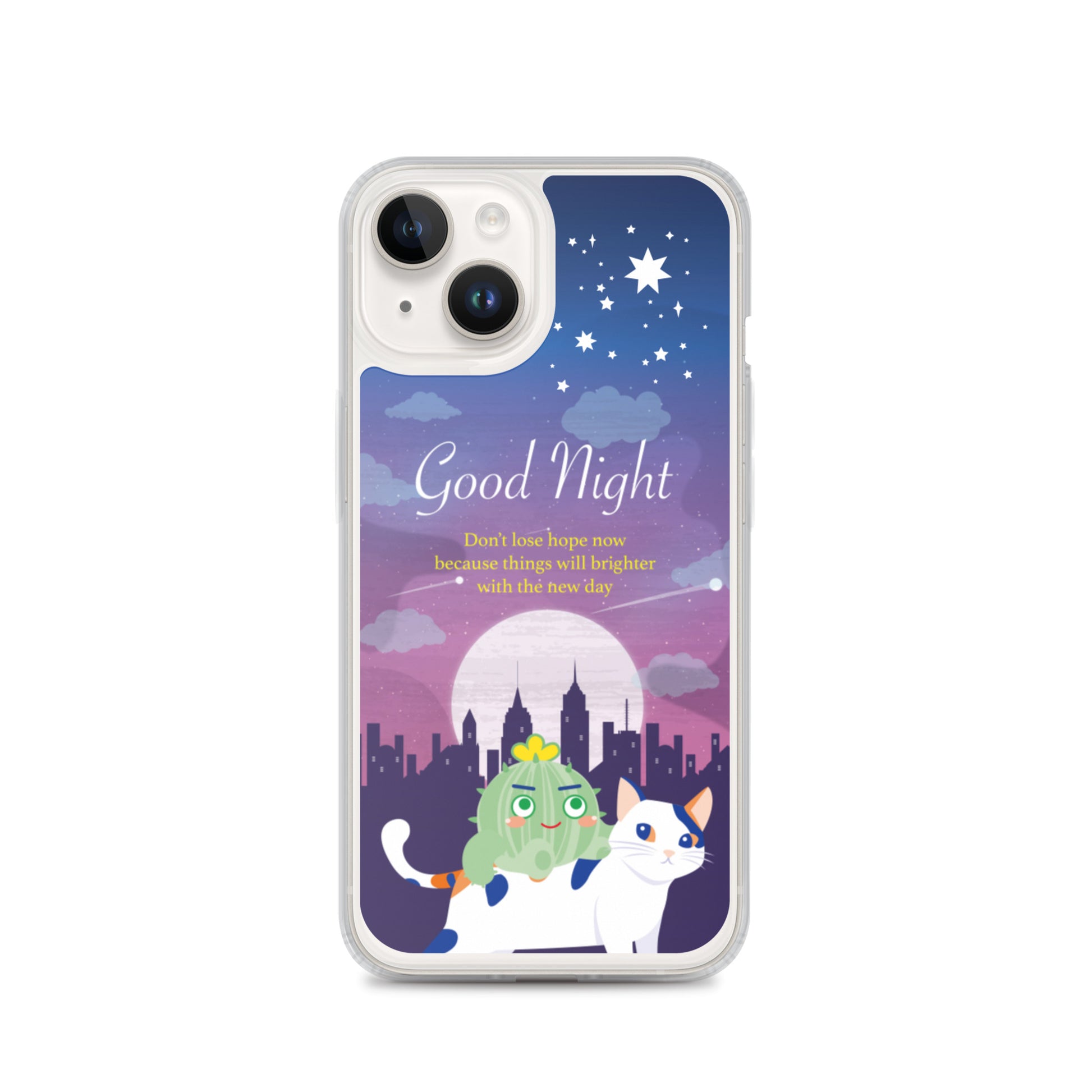 【iPhone】Good Night - Phone Clear Case