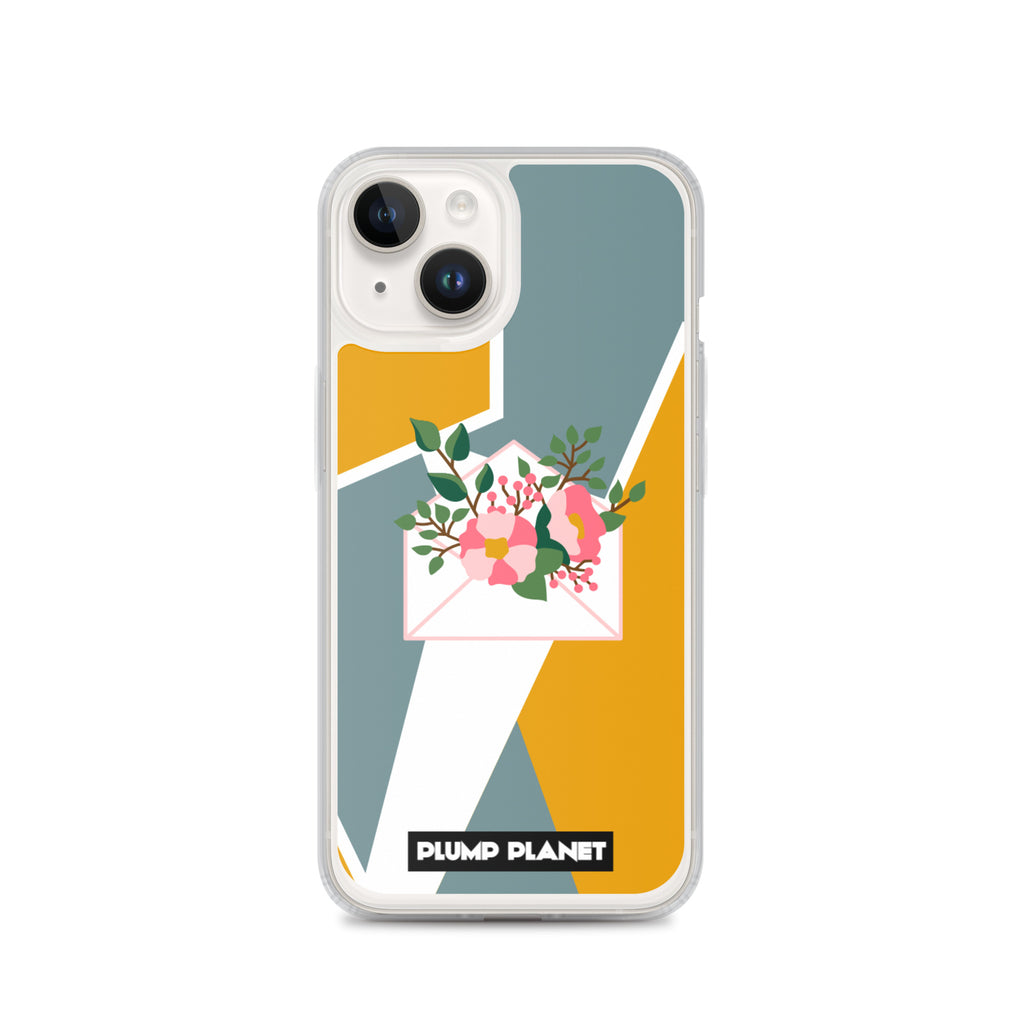 【iPhone】Letter with Flower | Printing Stamp Phone Clear Case