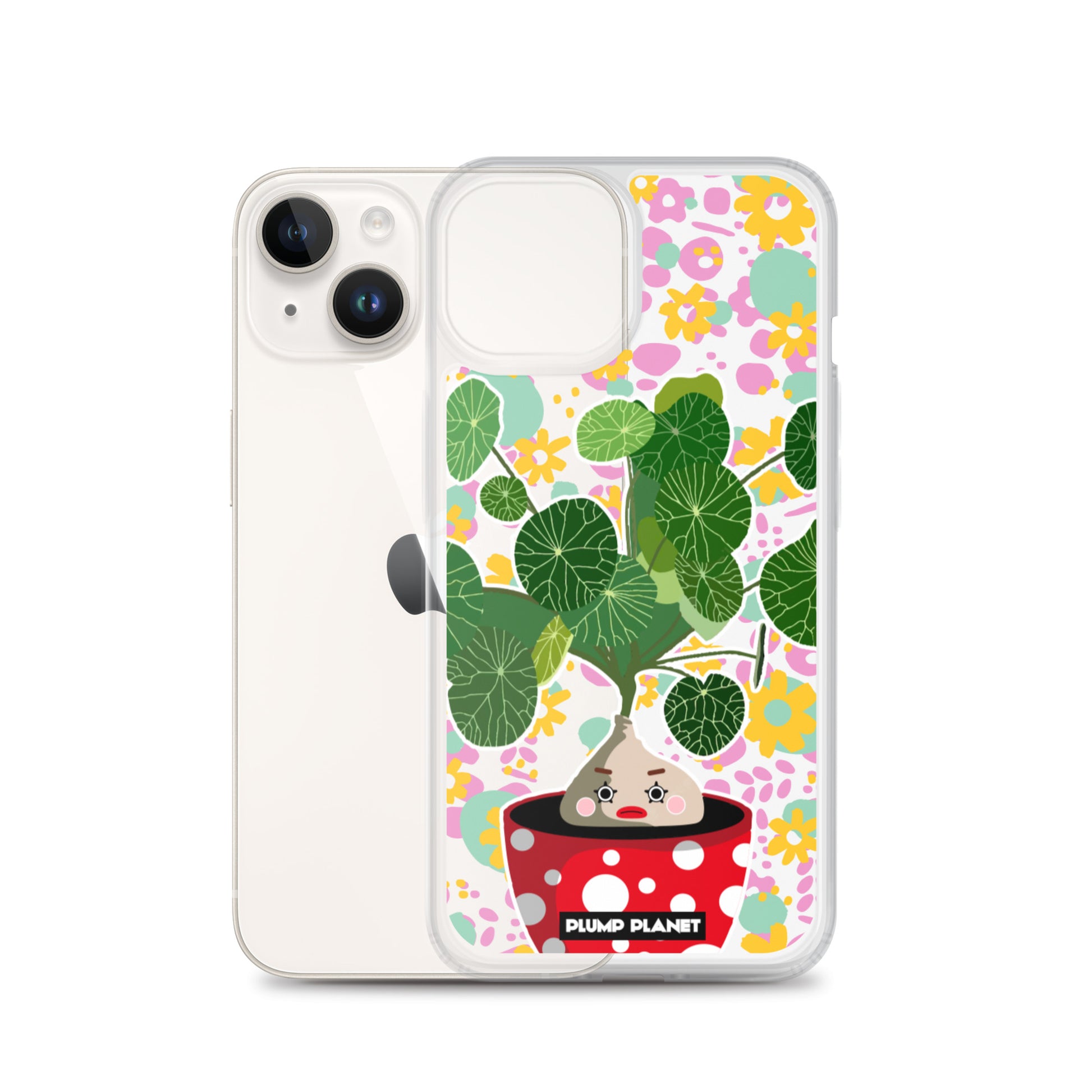 【iPhone】Colorful Forest Pot Plant - Phone Clear Case
