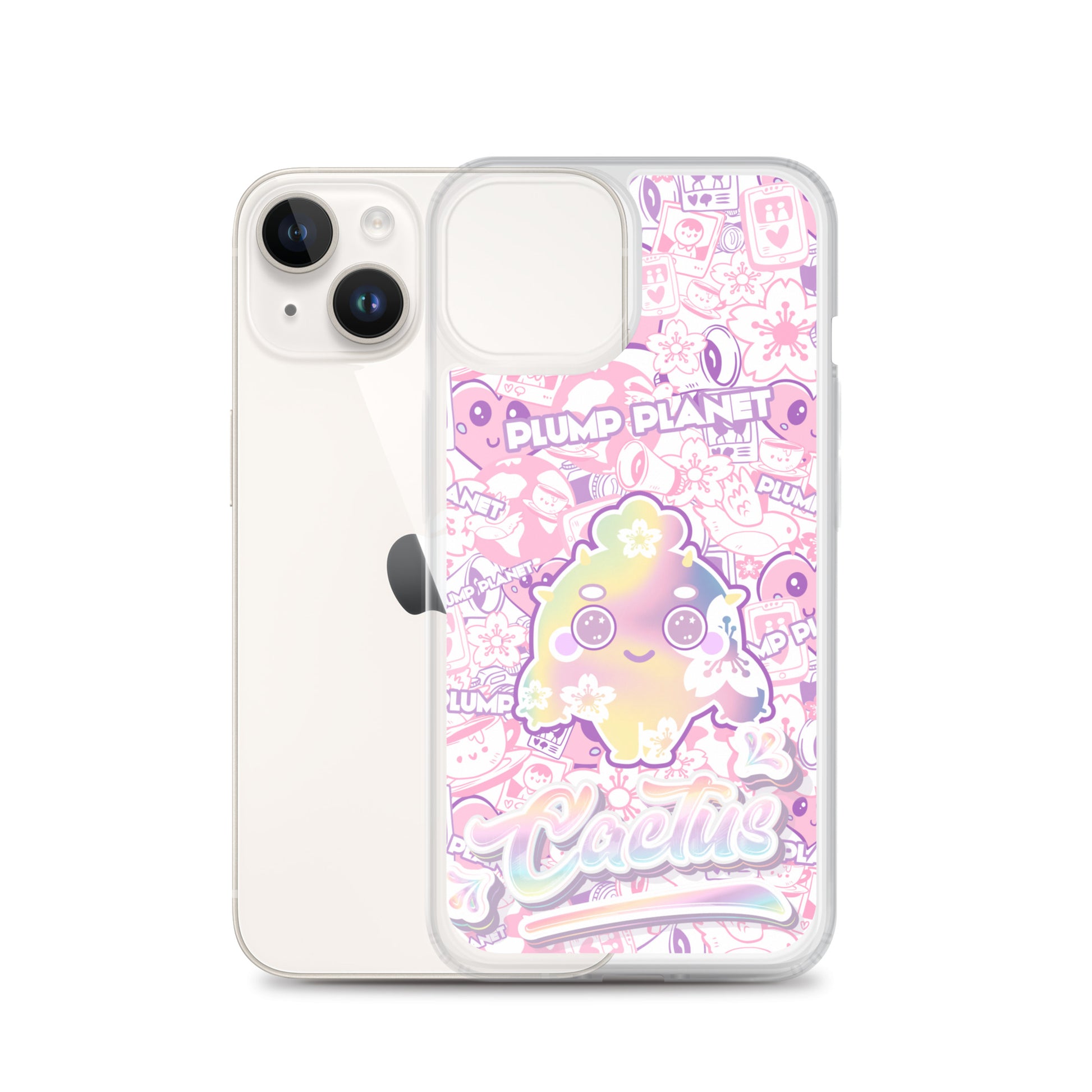 【iPhone】Sakura Pink Cactus - Phone Clear Case