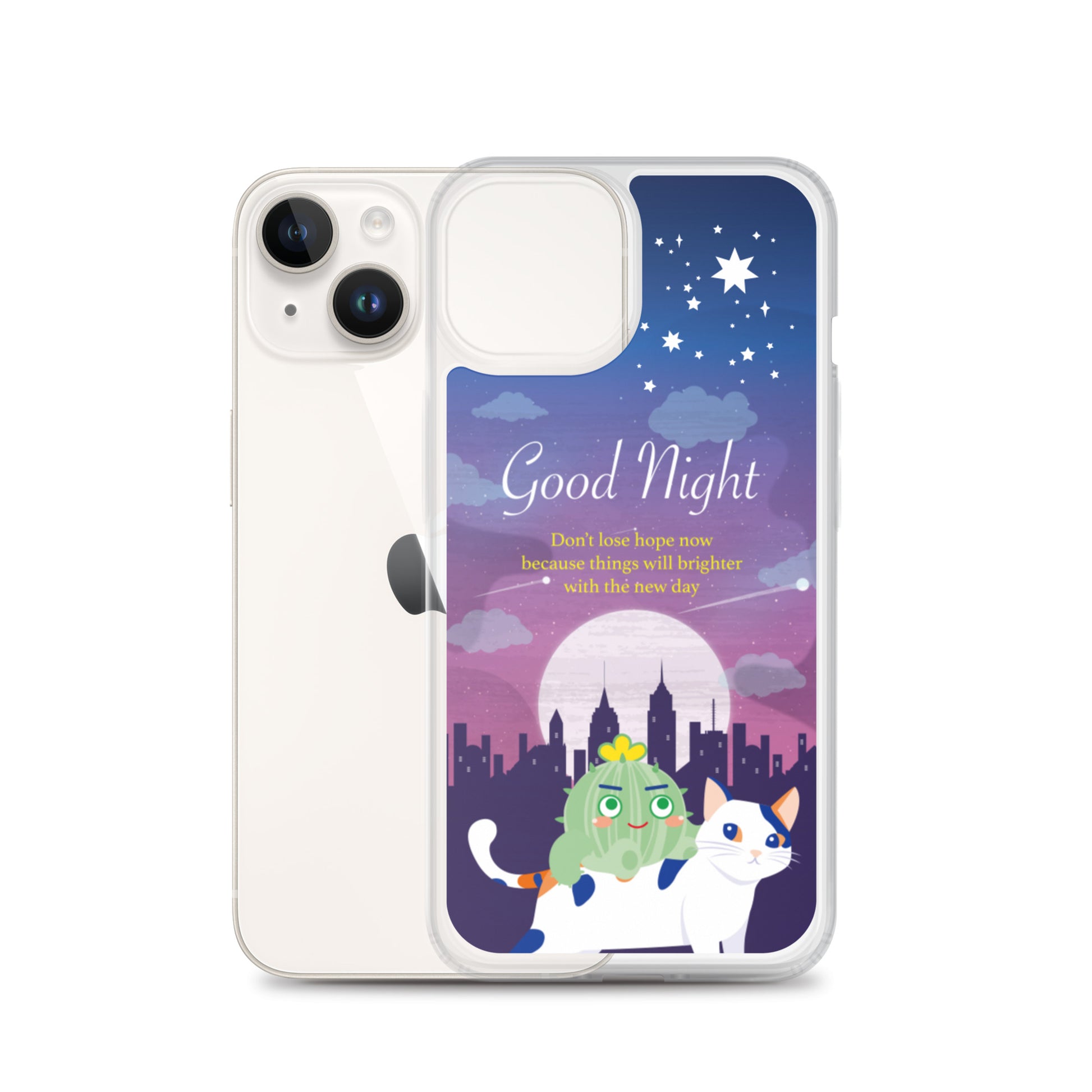 【iPhone】Good Night - Phone Clear Case