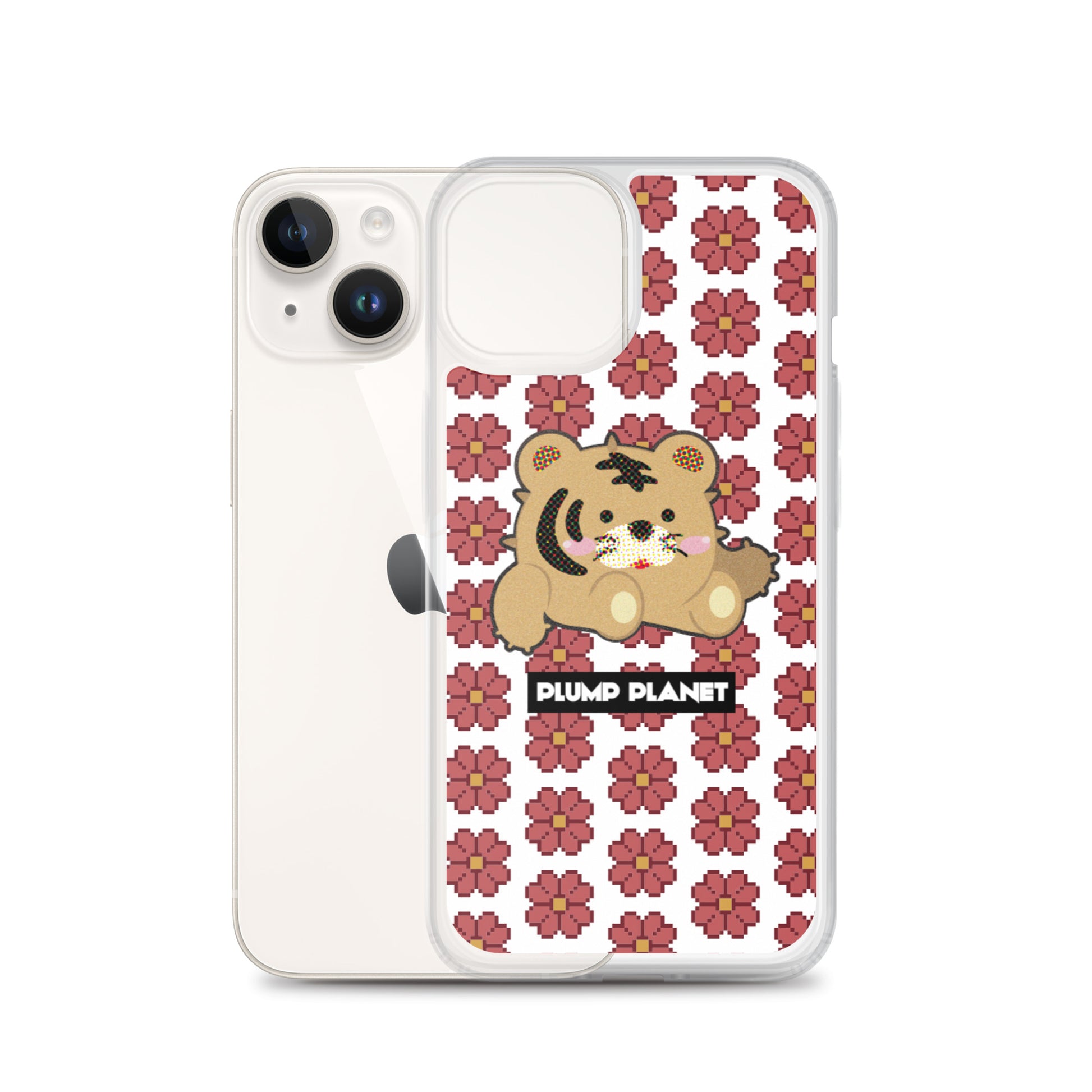 【iPhone】Pixel Cactus Tiger - Phone Clear Case