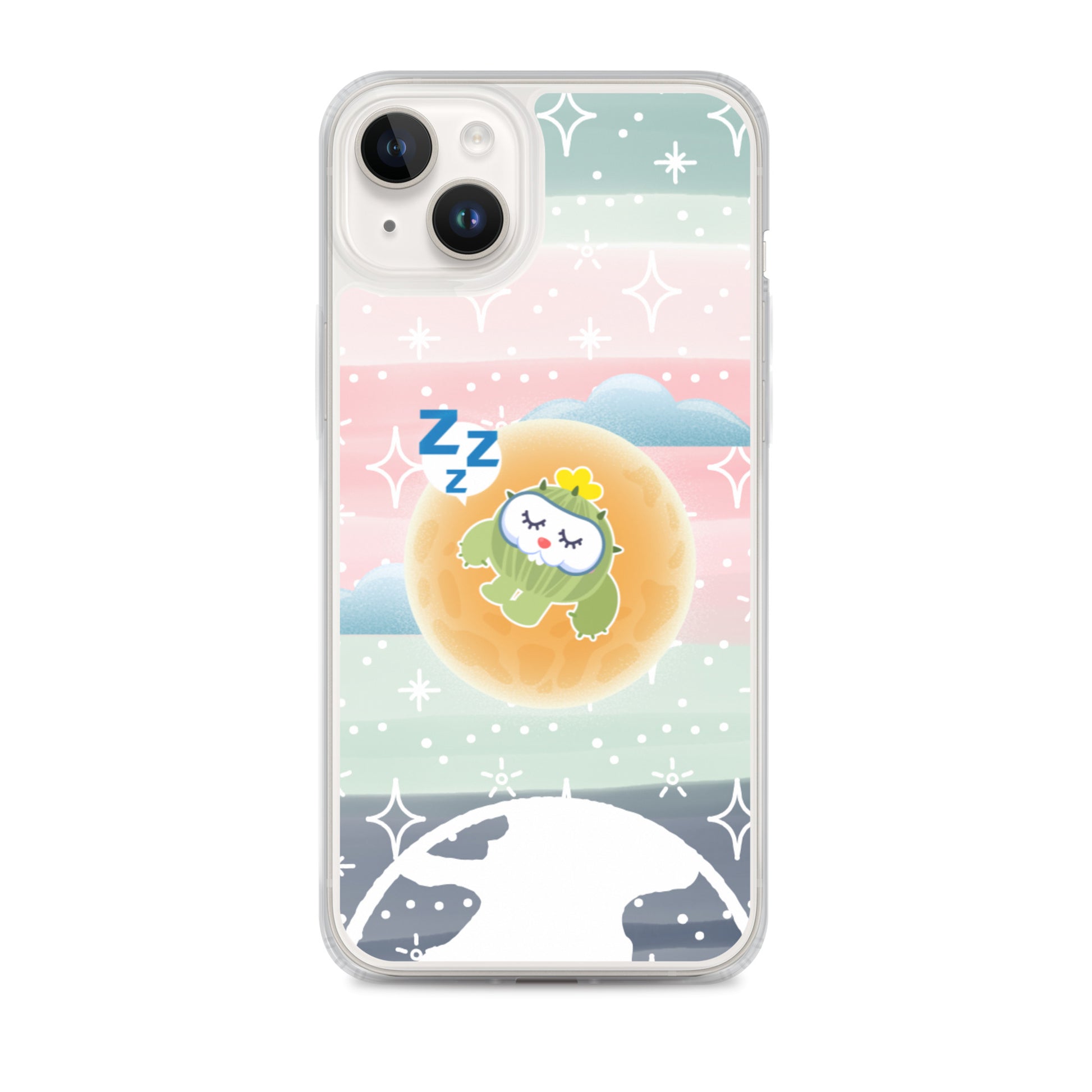 【iPhone】Sleeping on The Moon - Phone Clear Case