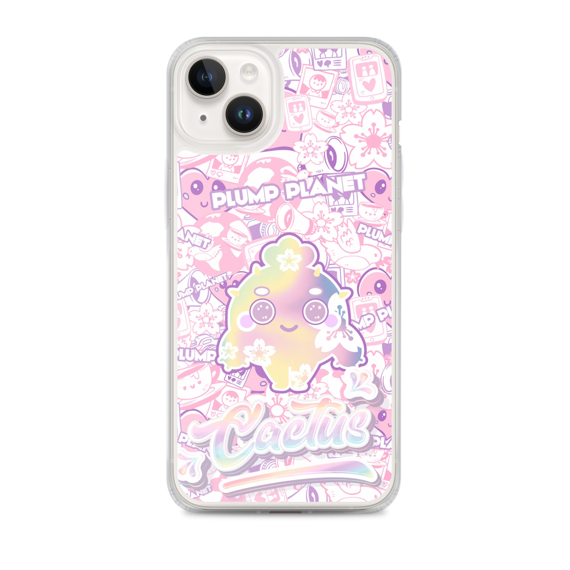 【iPhone】Sakura Pink Cactus - Phone Clear Case