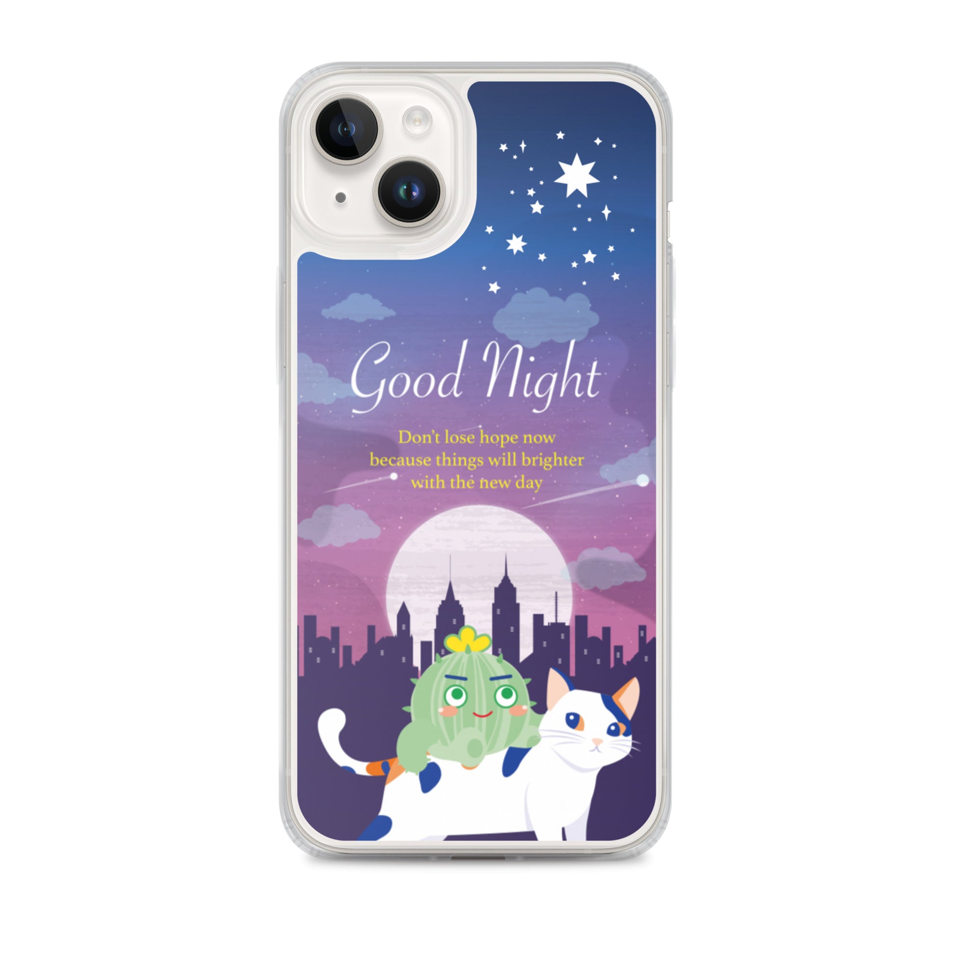 【iPhone】Good Night - Phone Clear Case
