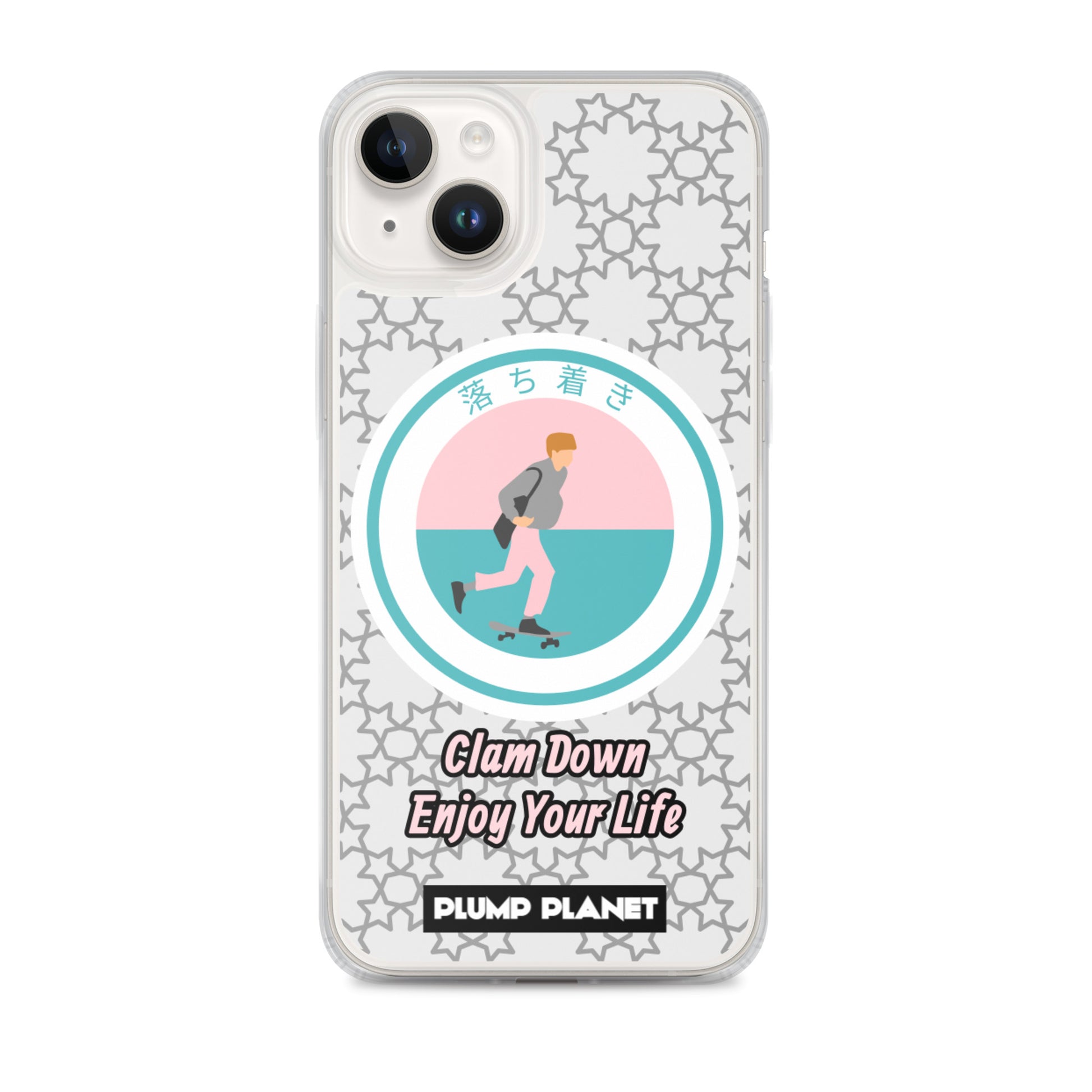 【iPhone】Clam Down Printing Stamp - Phone Clear Case
