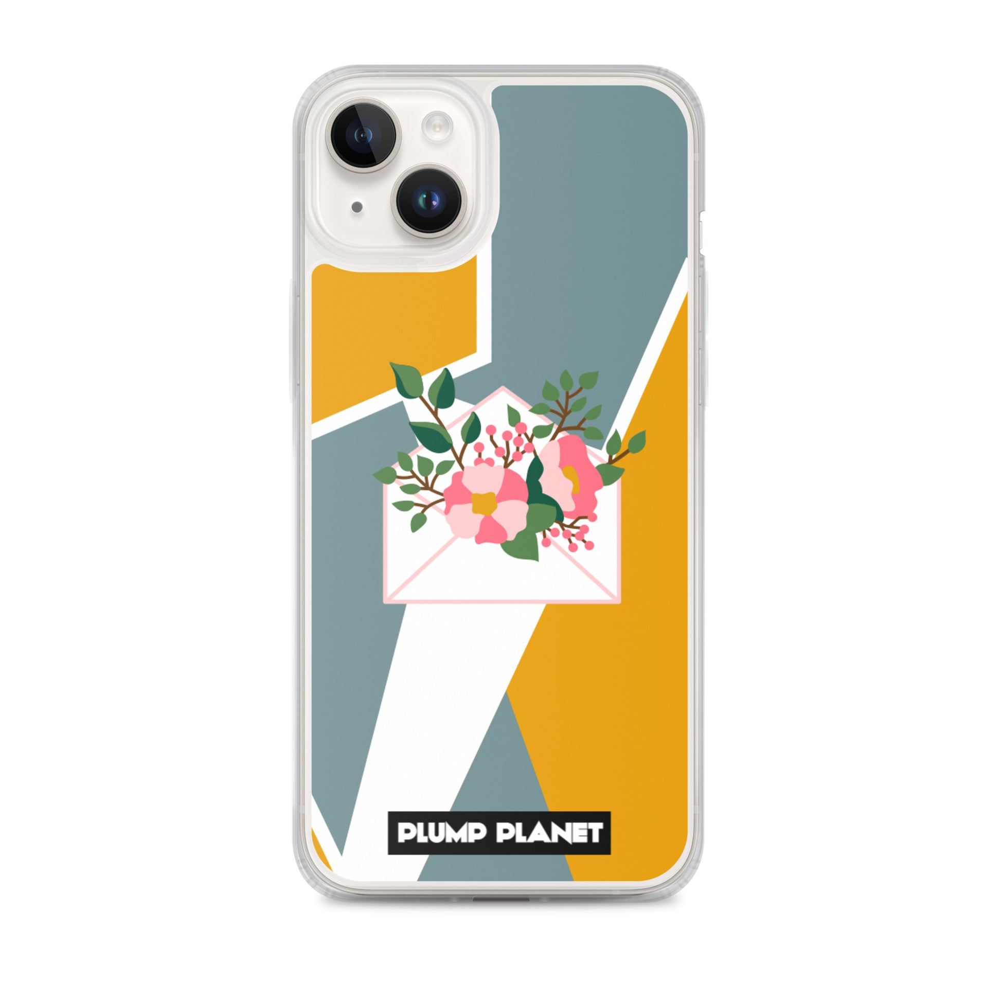 【iPhone】Letter with Flower | Printing Stamp Phone Clear Case