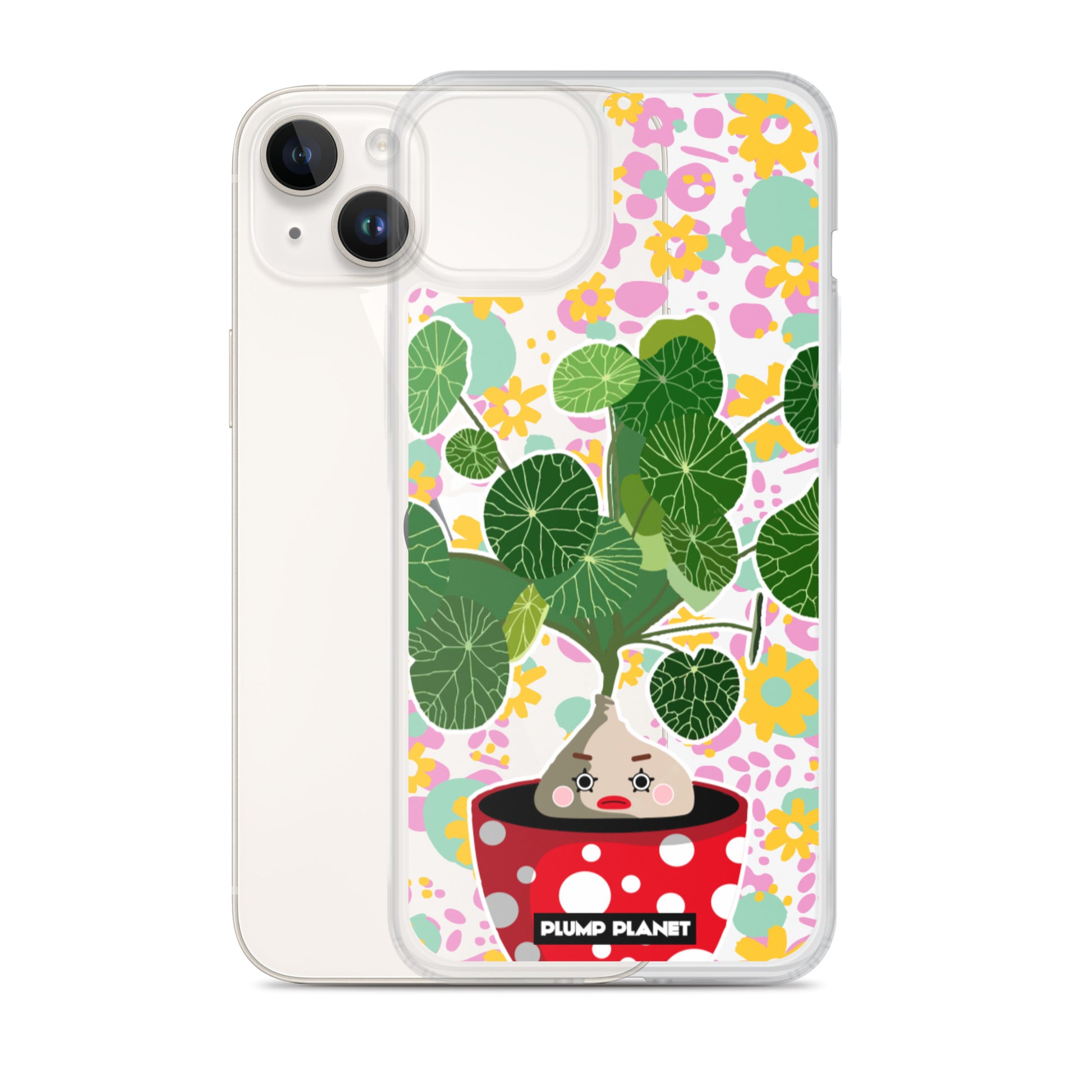 【iPhone】Colorful Forest Pot Plant - Phone Clear Case
