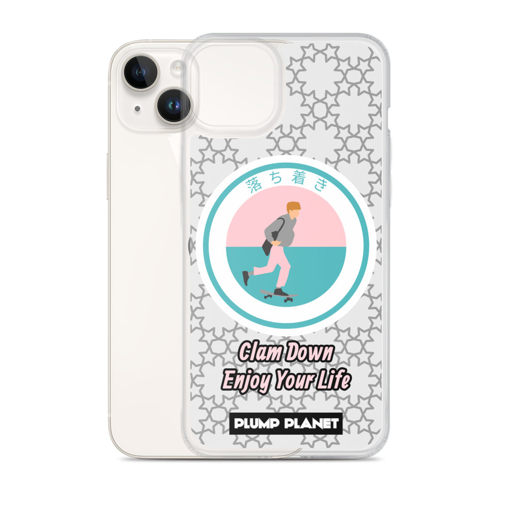【iPhone】Clam Down Printing Stamp - Phone Clear Case