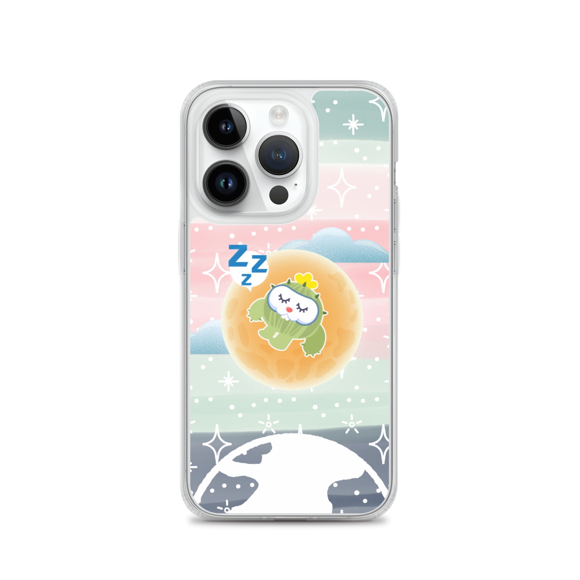 【iPhone】Sleeping on The Moon - Phone Clear Case