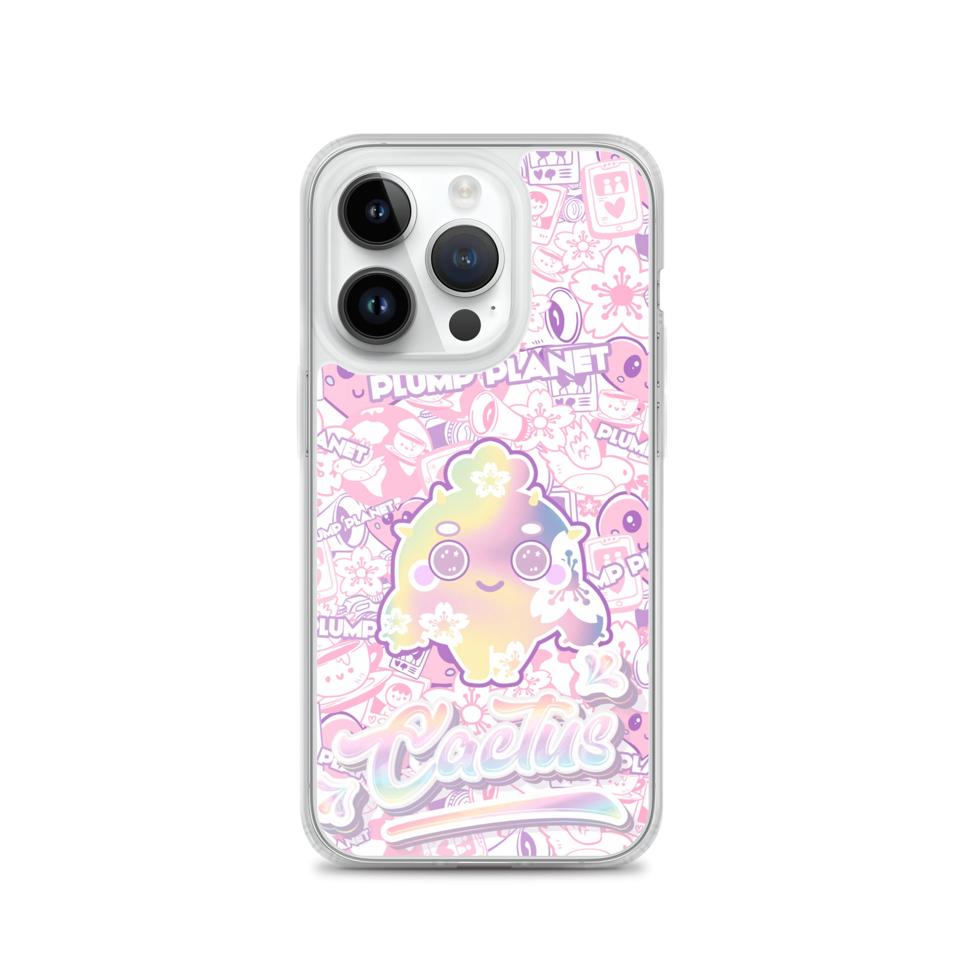【iPhone】Sakura Pink Cactus - Phone Clear Case