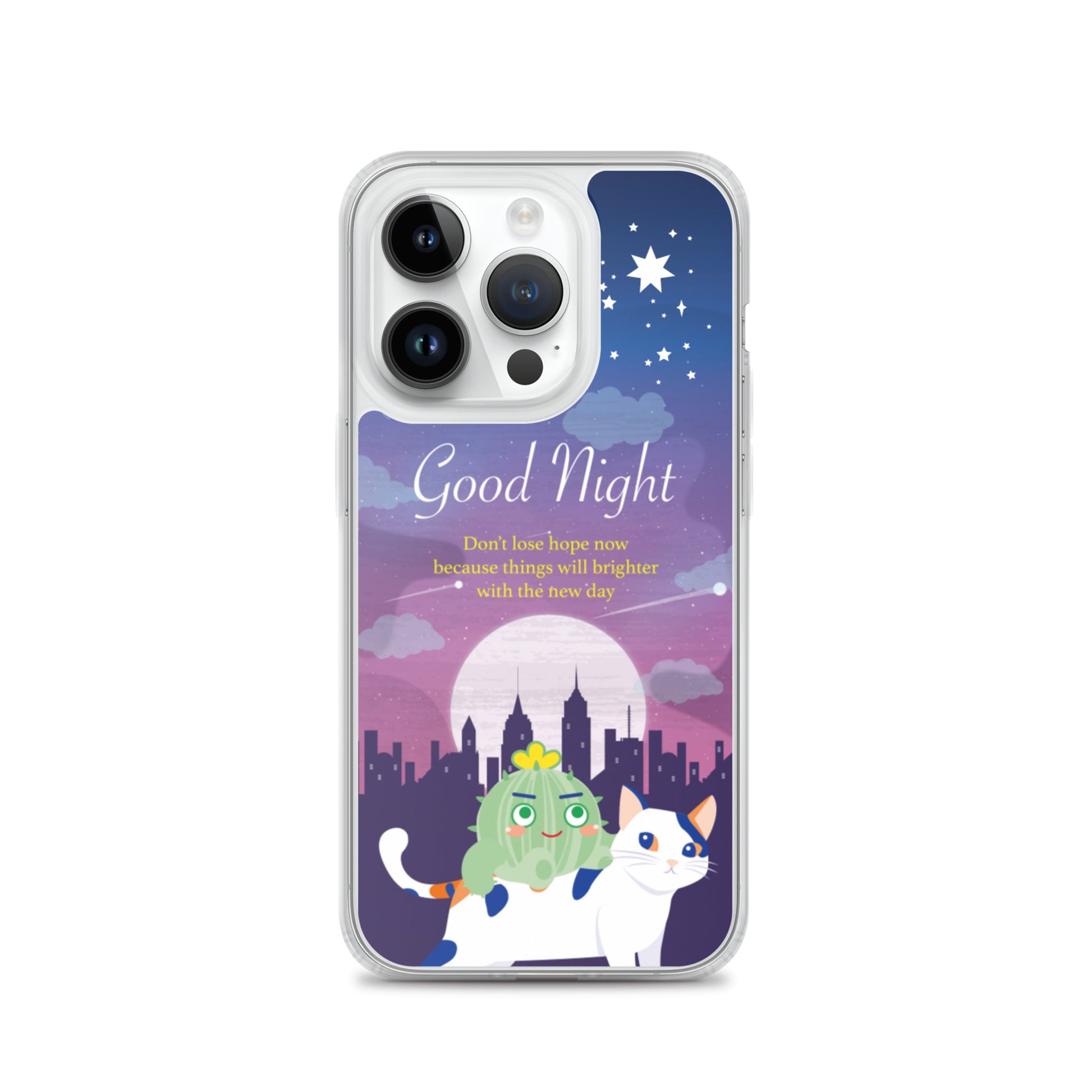 【iPhone】Good Night - Phone Clear Case