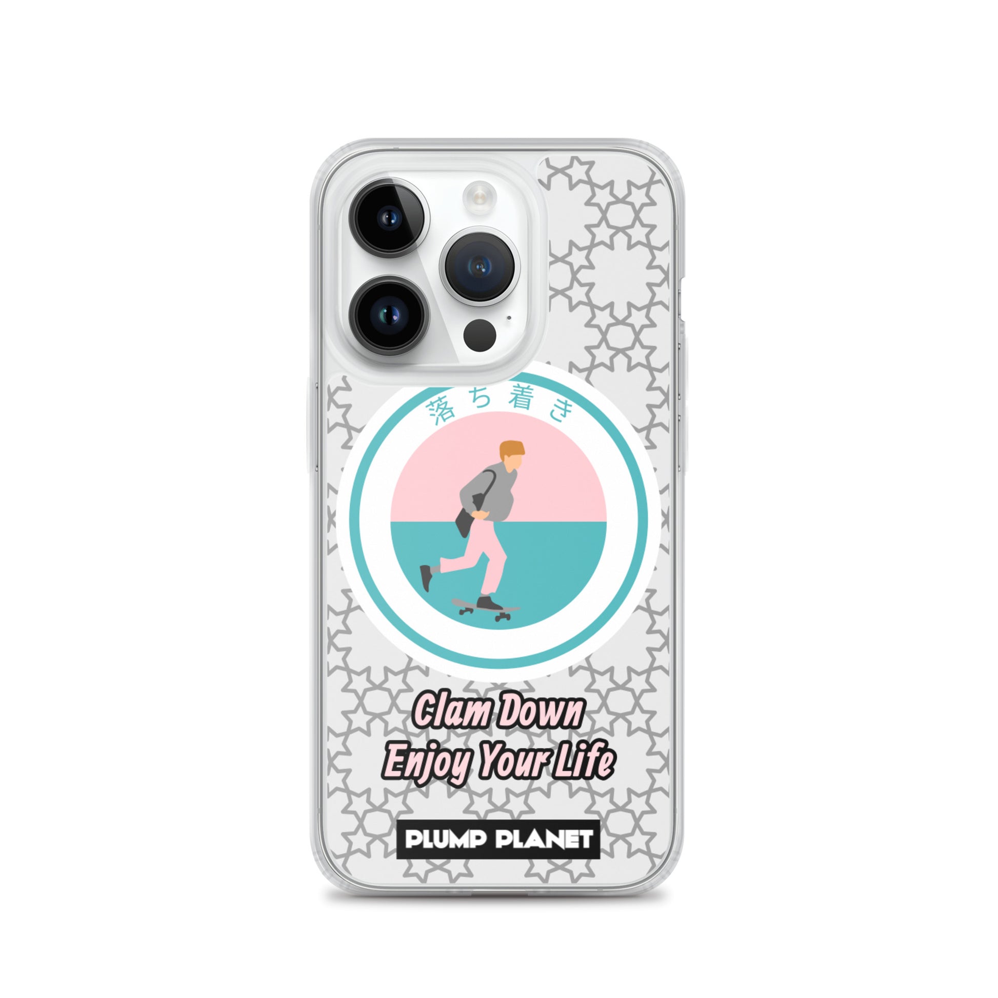 【iPhone】Clam Down Printing Stamp - Phone Clear Case