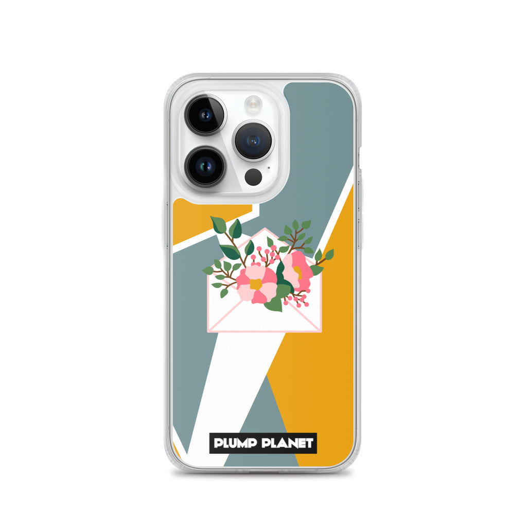 【iPhone】Letter with Flower | Printing Stamp Phone Clear Case