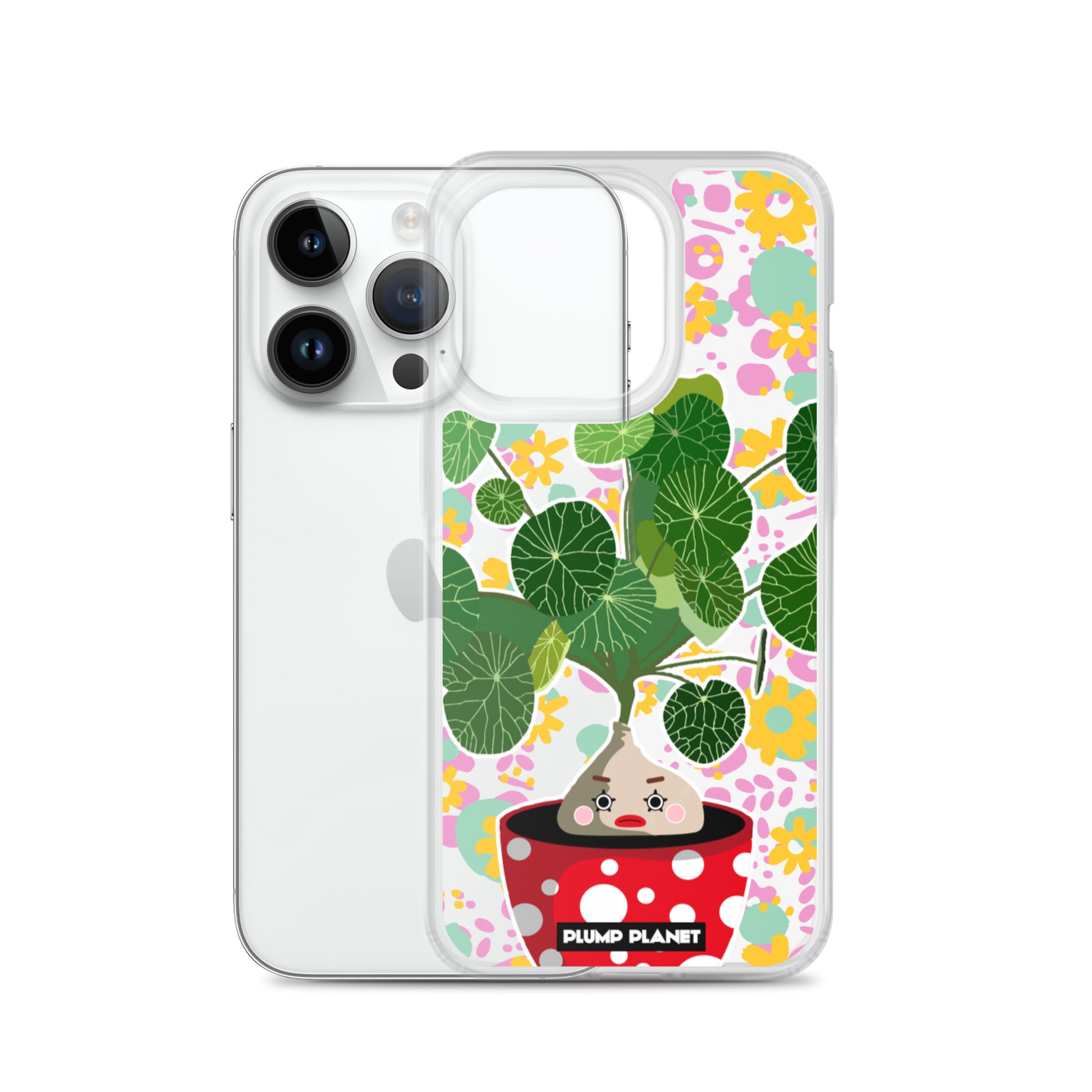 【iPhone】Colorful Forest Pot Plant - Phone Clear Case