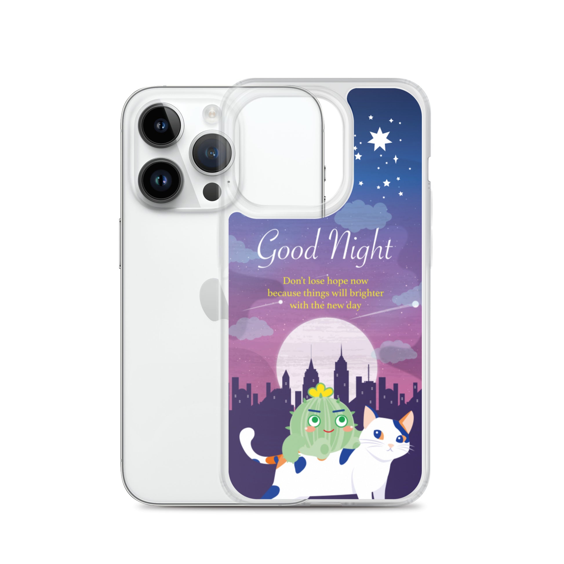 【iPhone】Good Night - Phone Clear Case