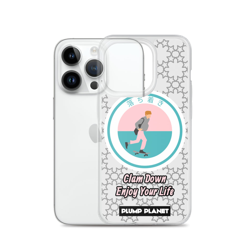 【iPhone】Clam Down Printing Stamp - Phone Clear Case