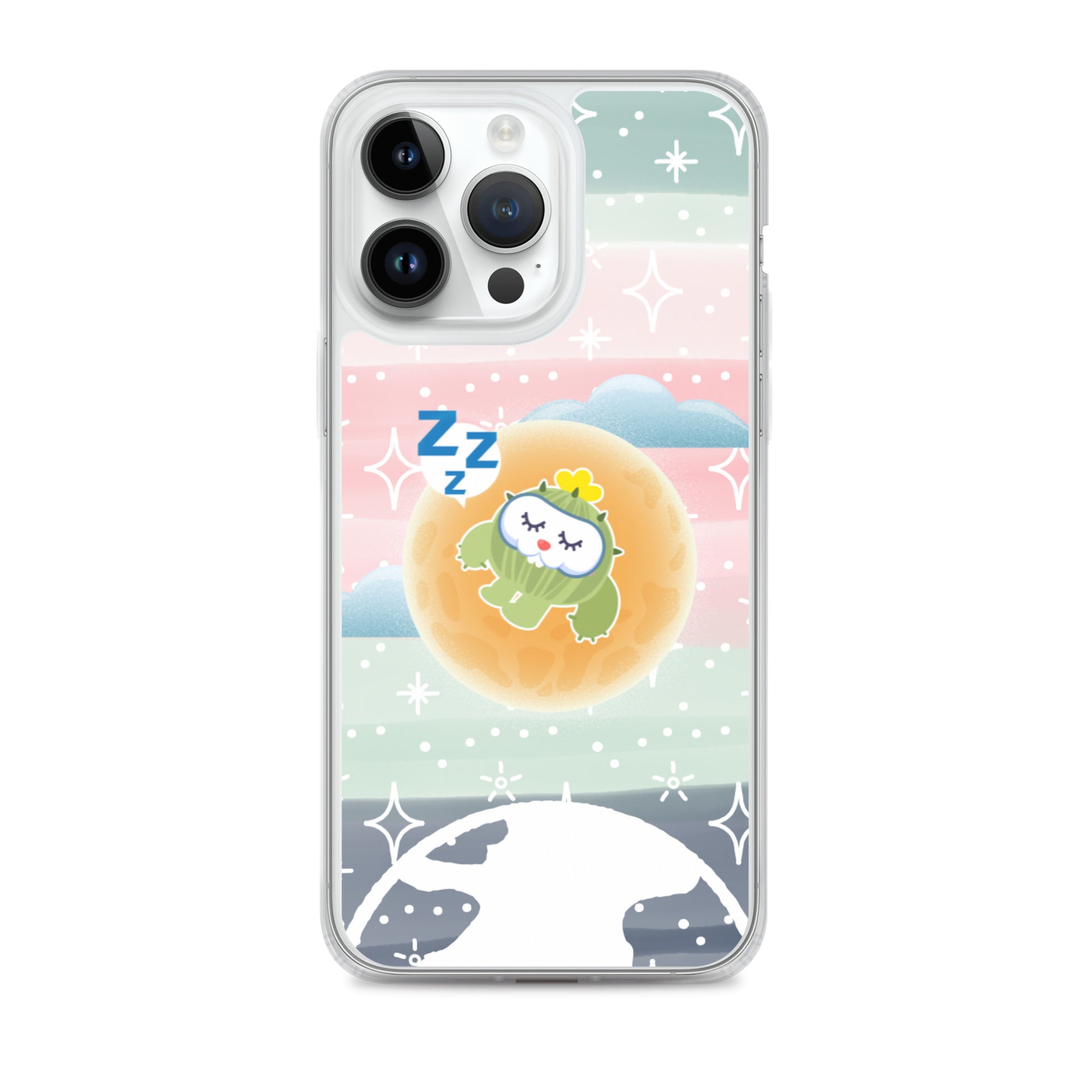 【iPhone】Sleeping on The Moon - Phone Clear Case