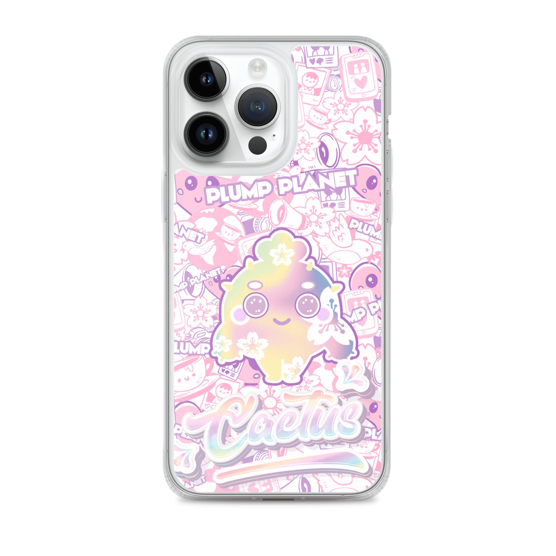 【iPhone】Sakura Pink Cactus - Phone Clear Case