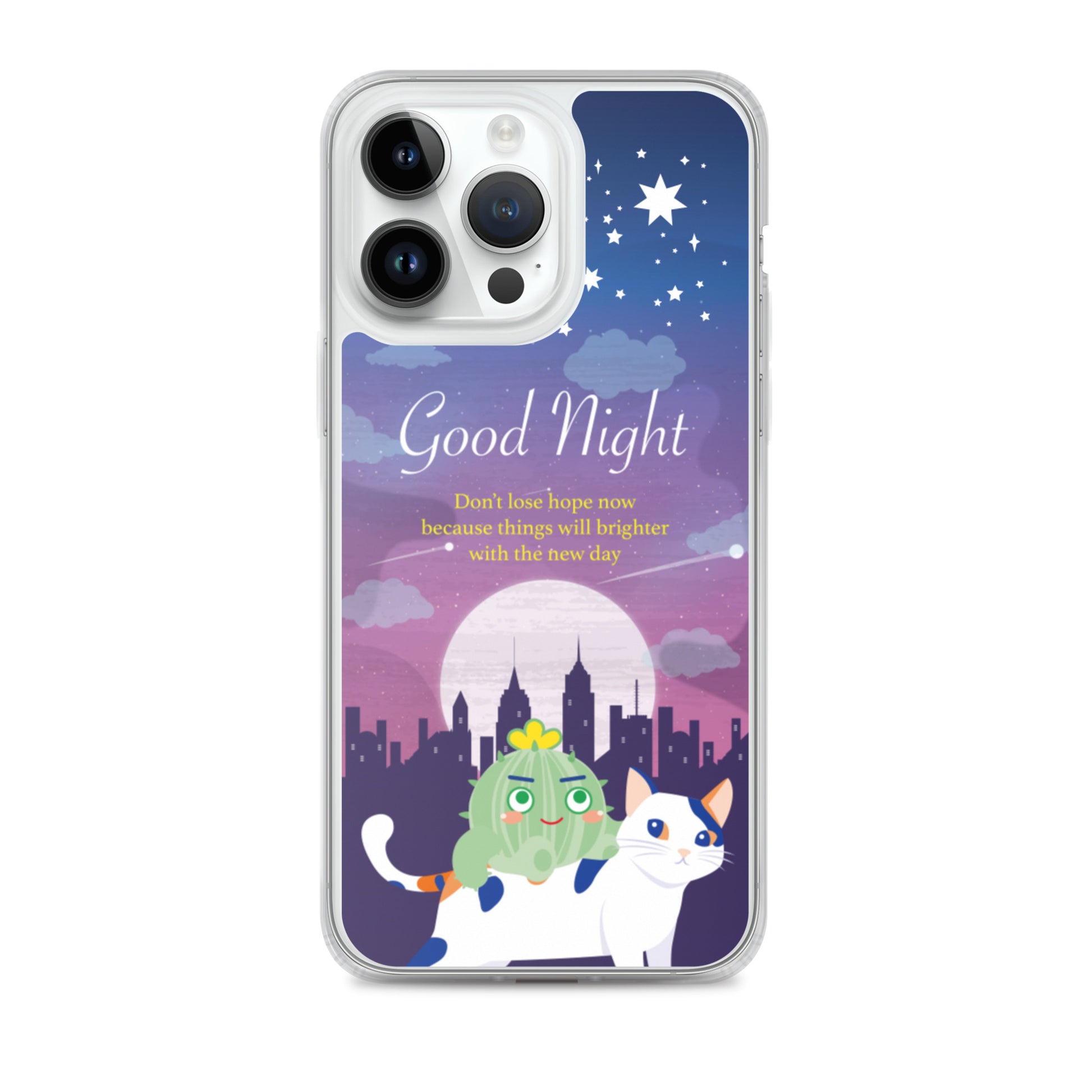 【iPhone】Good Night - Phone Clear Case