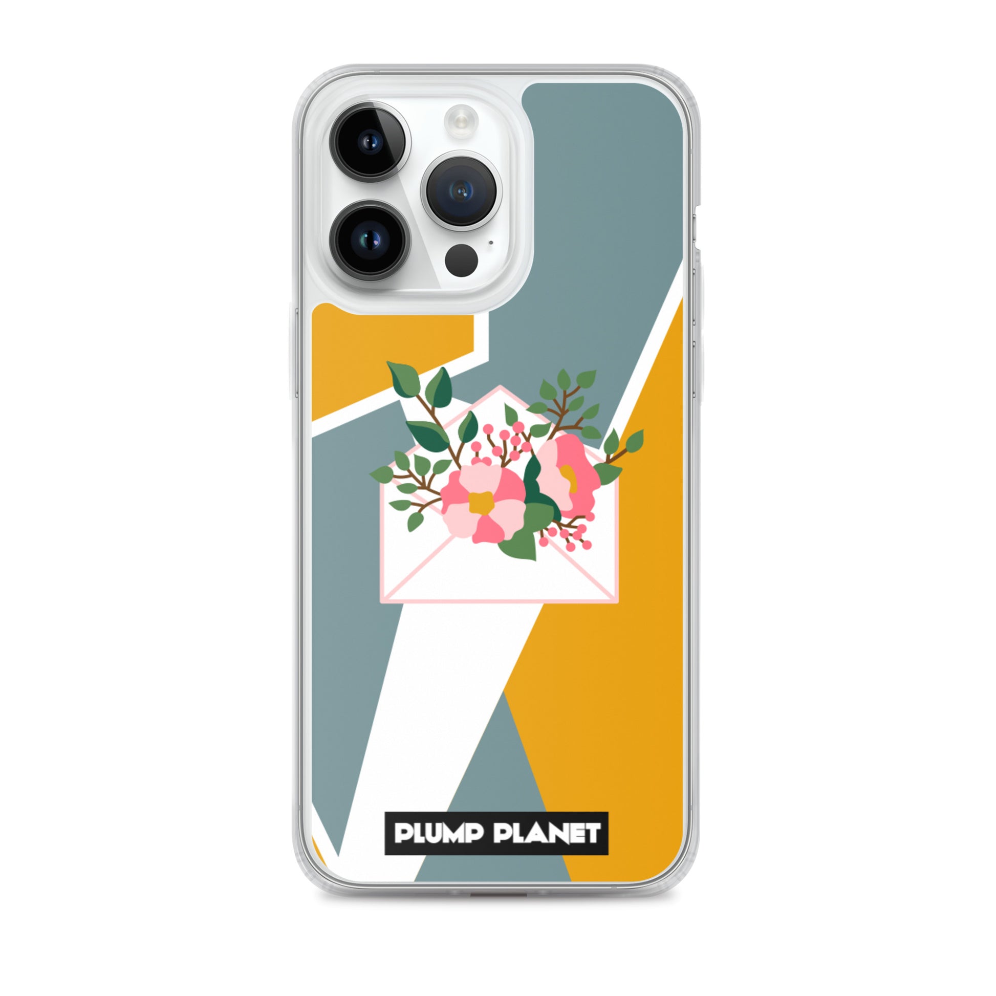 【iPhone】Letter with Flower | Printing Stamp Phone Clear Case