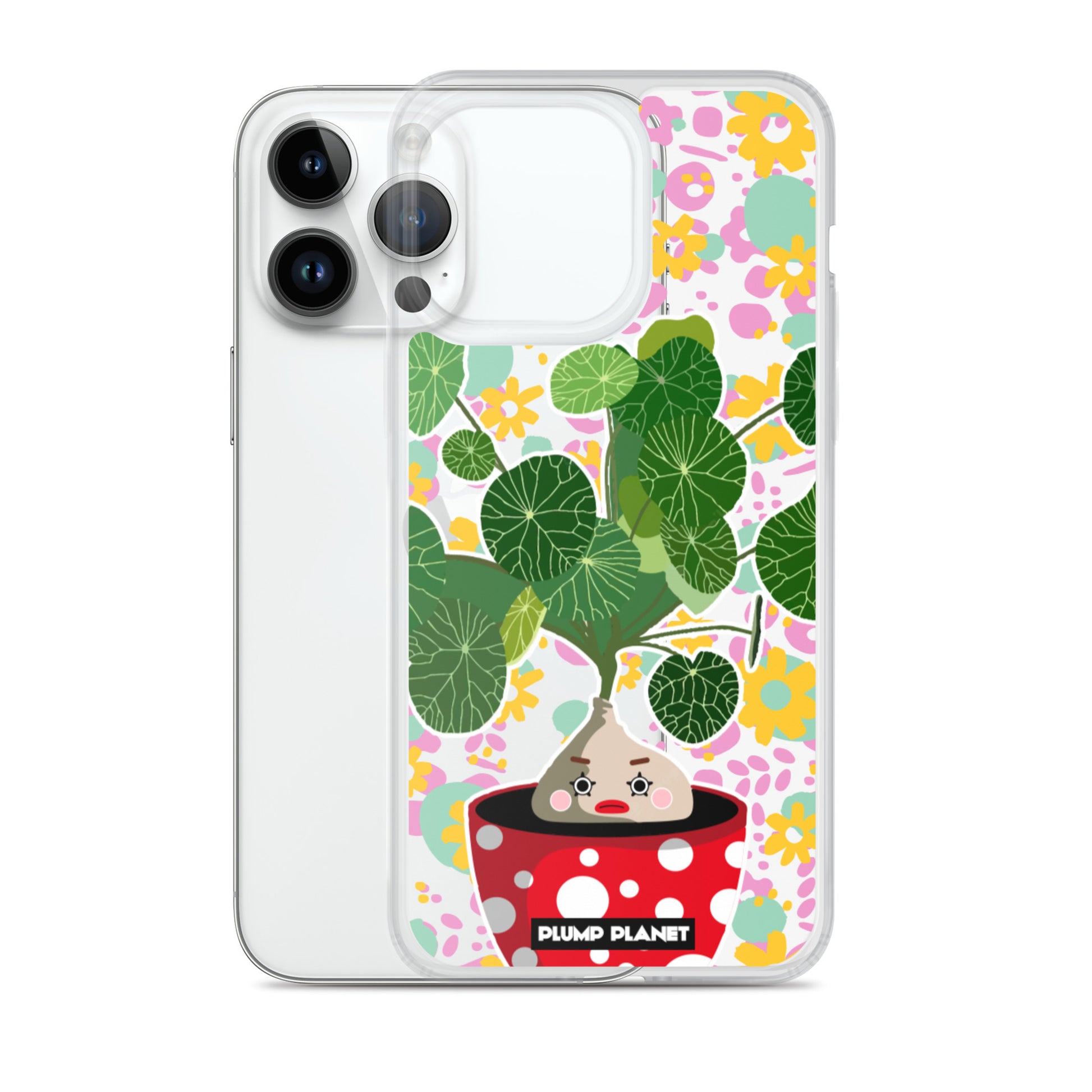【iPhone】Colorful Forest Pot Plant - Phone Clear Case