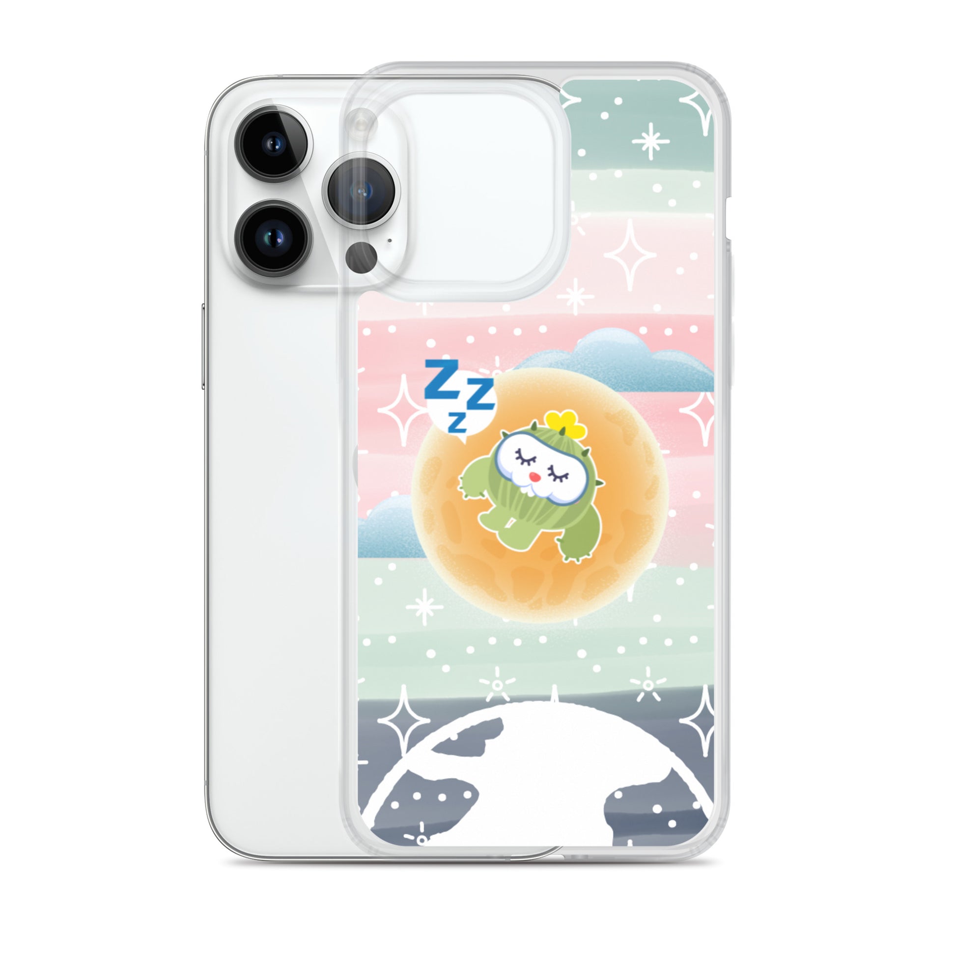 【iPhone】Sleeping on The Moon - Phone Clear Case