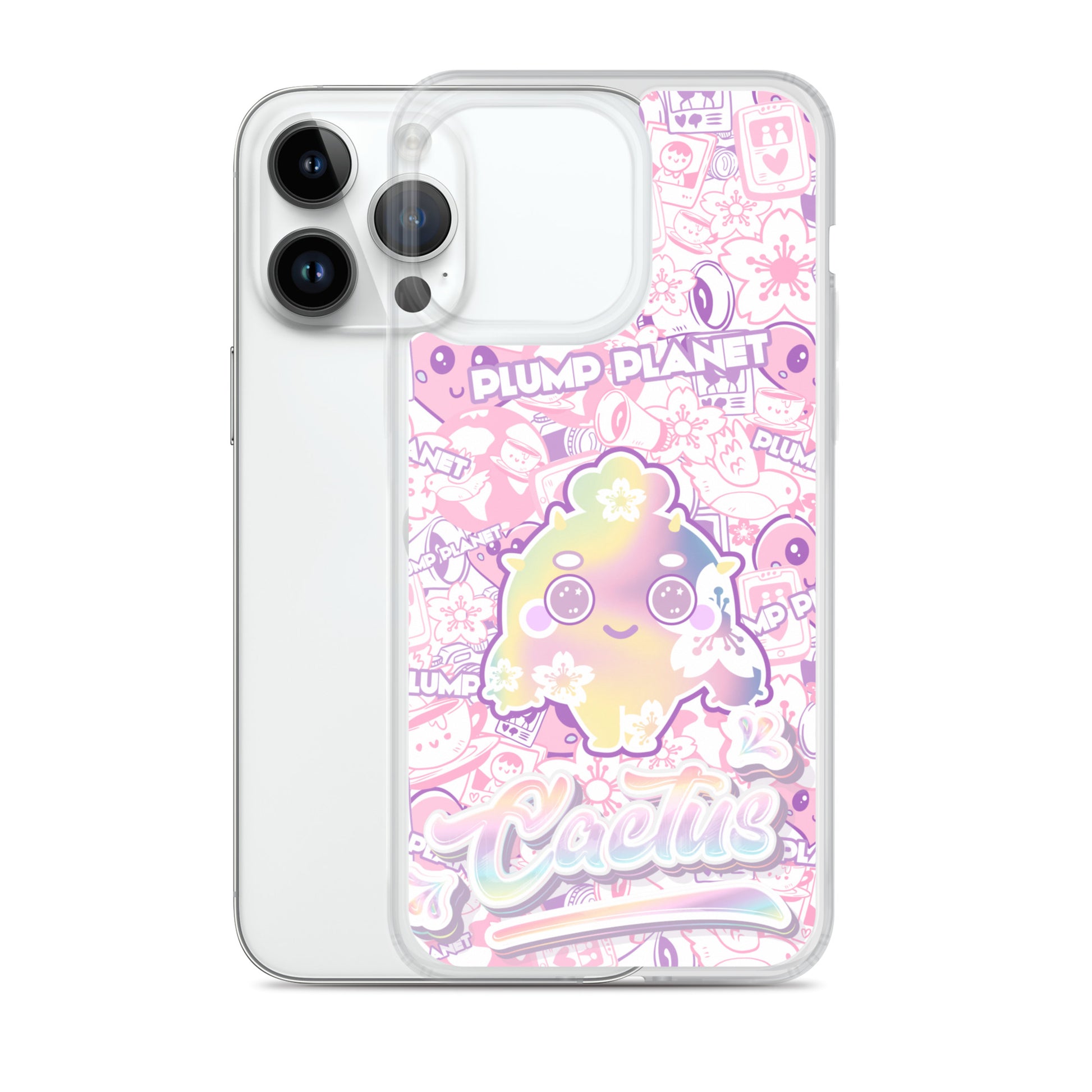 【iPhone】Sakura Pink Cactus - Phone Clear Case