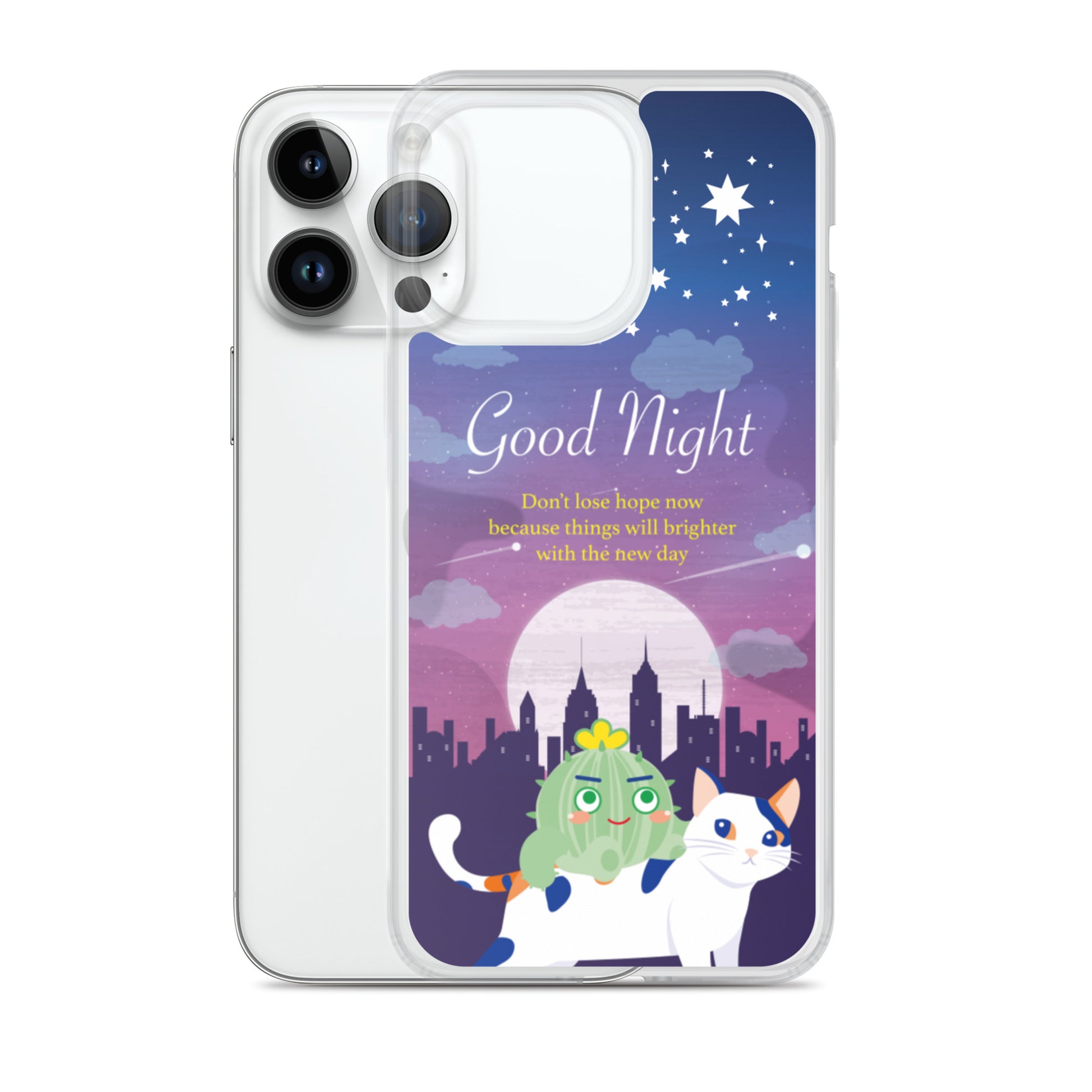 【iPhone】Good Night - Phone Clear Case