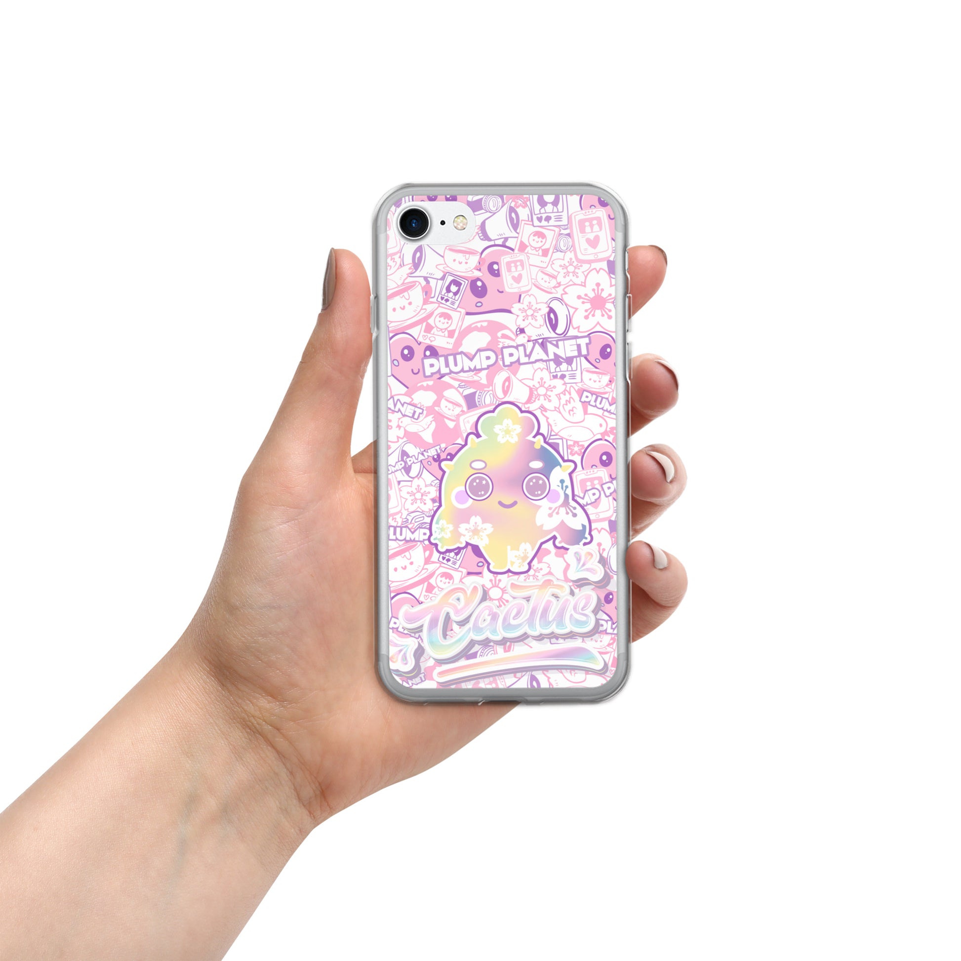 【iPhone】Sakura Pink Cactus - Phone Clear Case