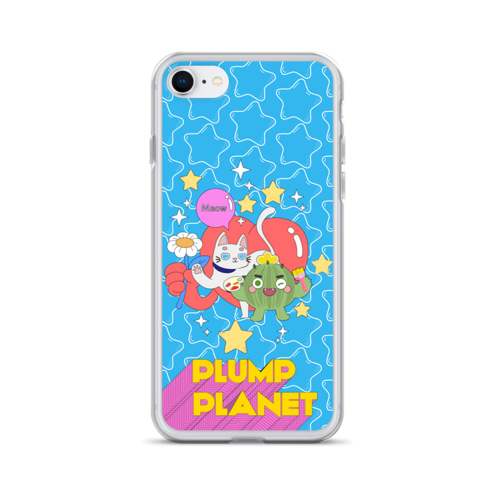 【iPhone】Cactus Press B to Meow - Phone Clear Case