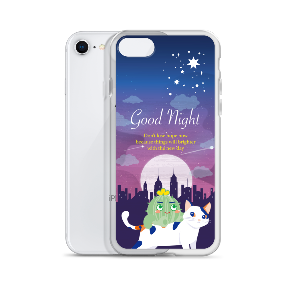 【iPhone】Good Night - Phone Clear Case