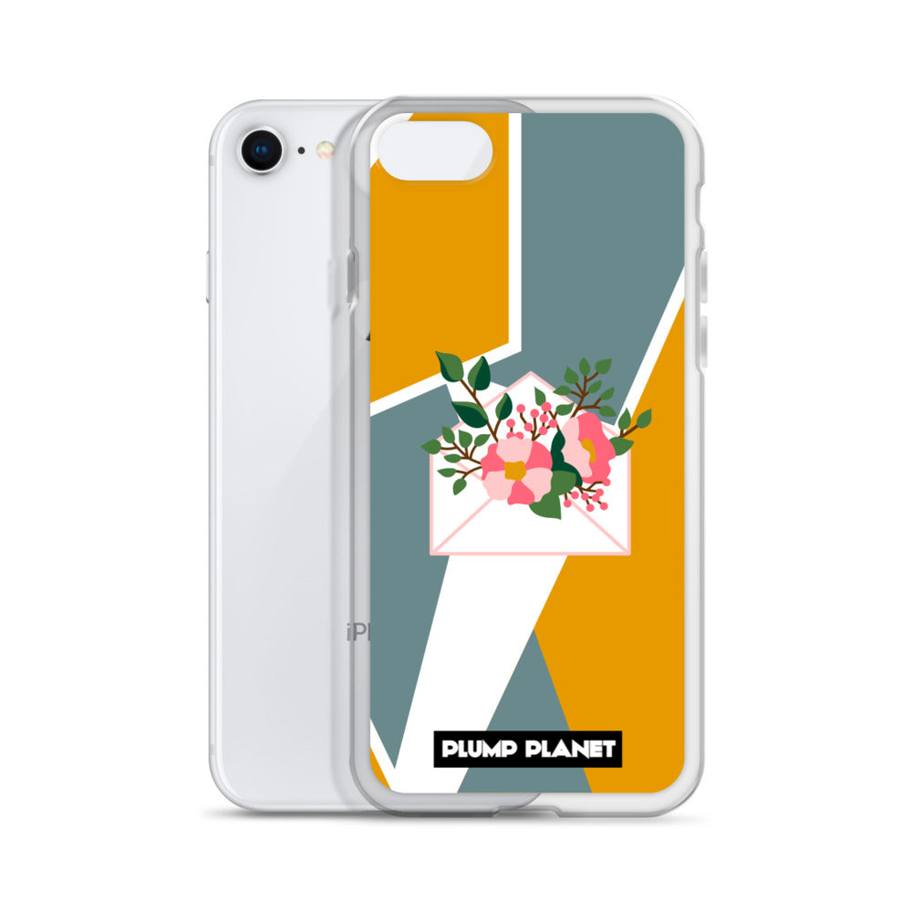 【iPhone】Letter with Flower | Printing Stamp Phone Clear Case