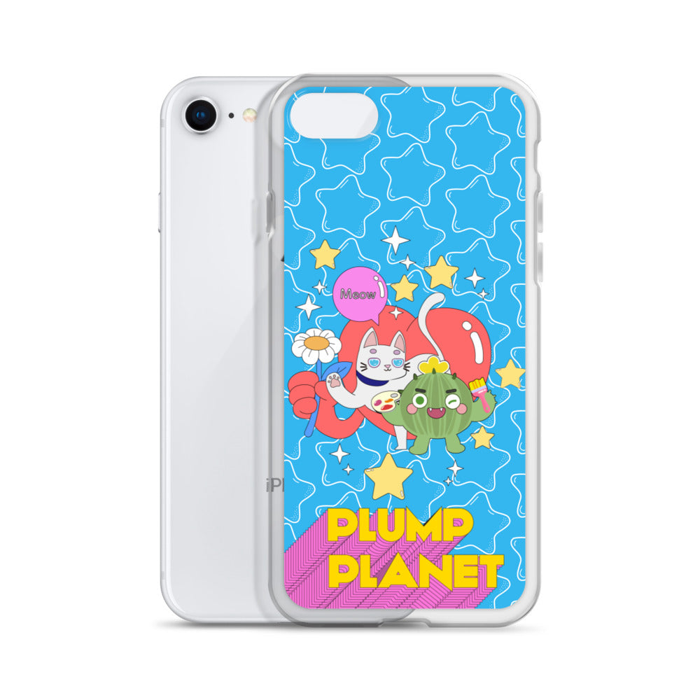 【iPhone】Cactus Press B to Meow - Phone Clear Case