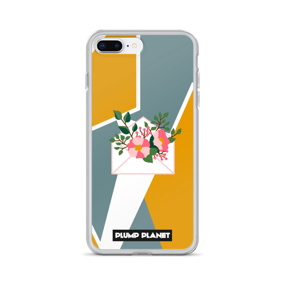 【iPhone】Letter with Flower | Printing Stamp Phone Clear Case