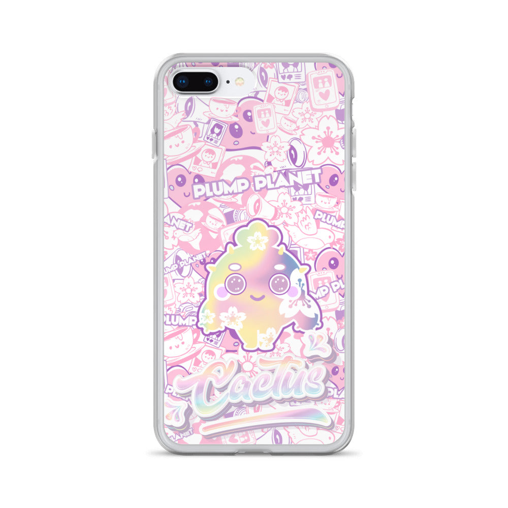 【iPhone】Sakura Pink Cactus - Phone Clear Case