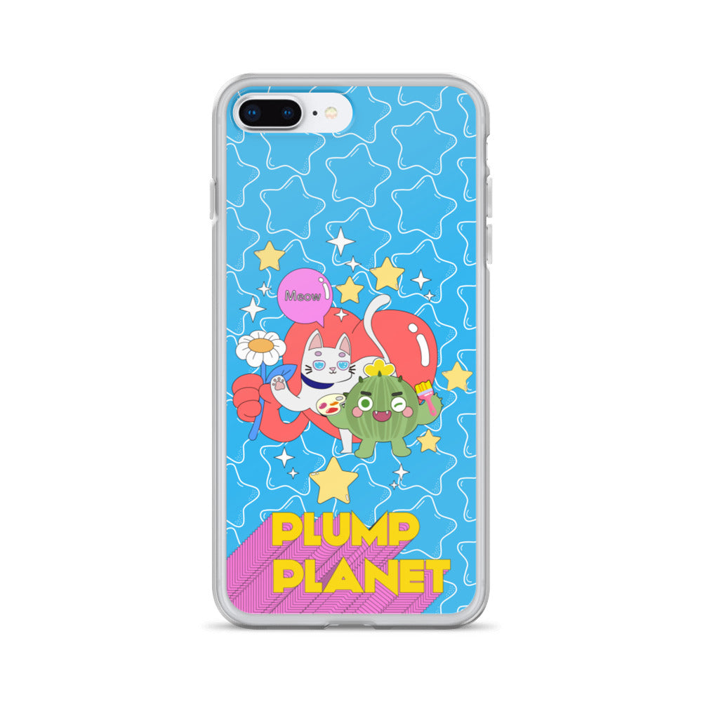 【iPhone】Cactus Press B to Meow - Phone Clear Case