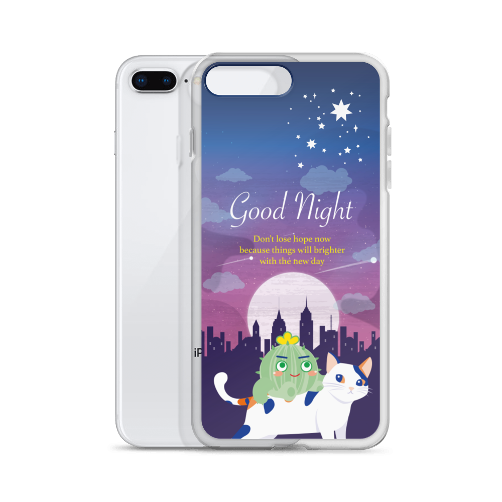 【iPhone】Good Night - Phone Clear Case