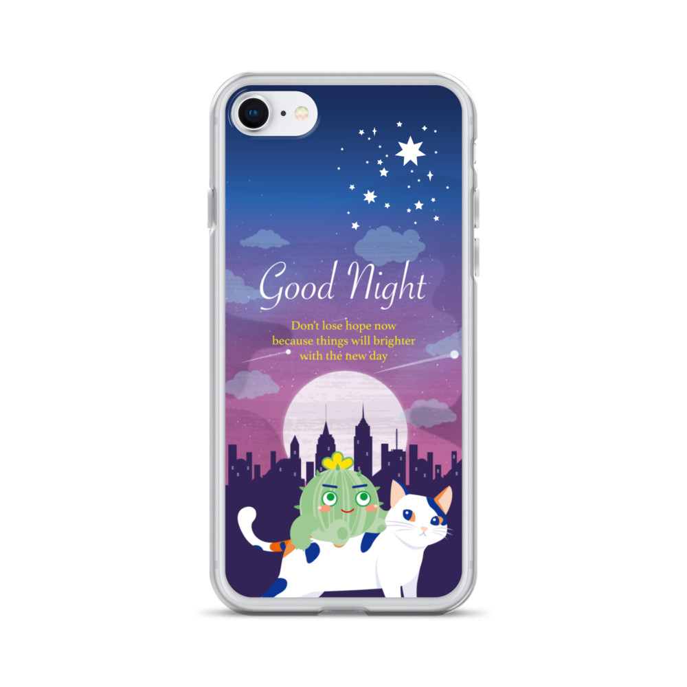 【iPhone】Good Night - Phone Clear Case